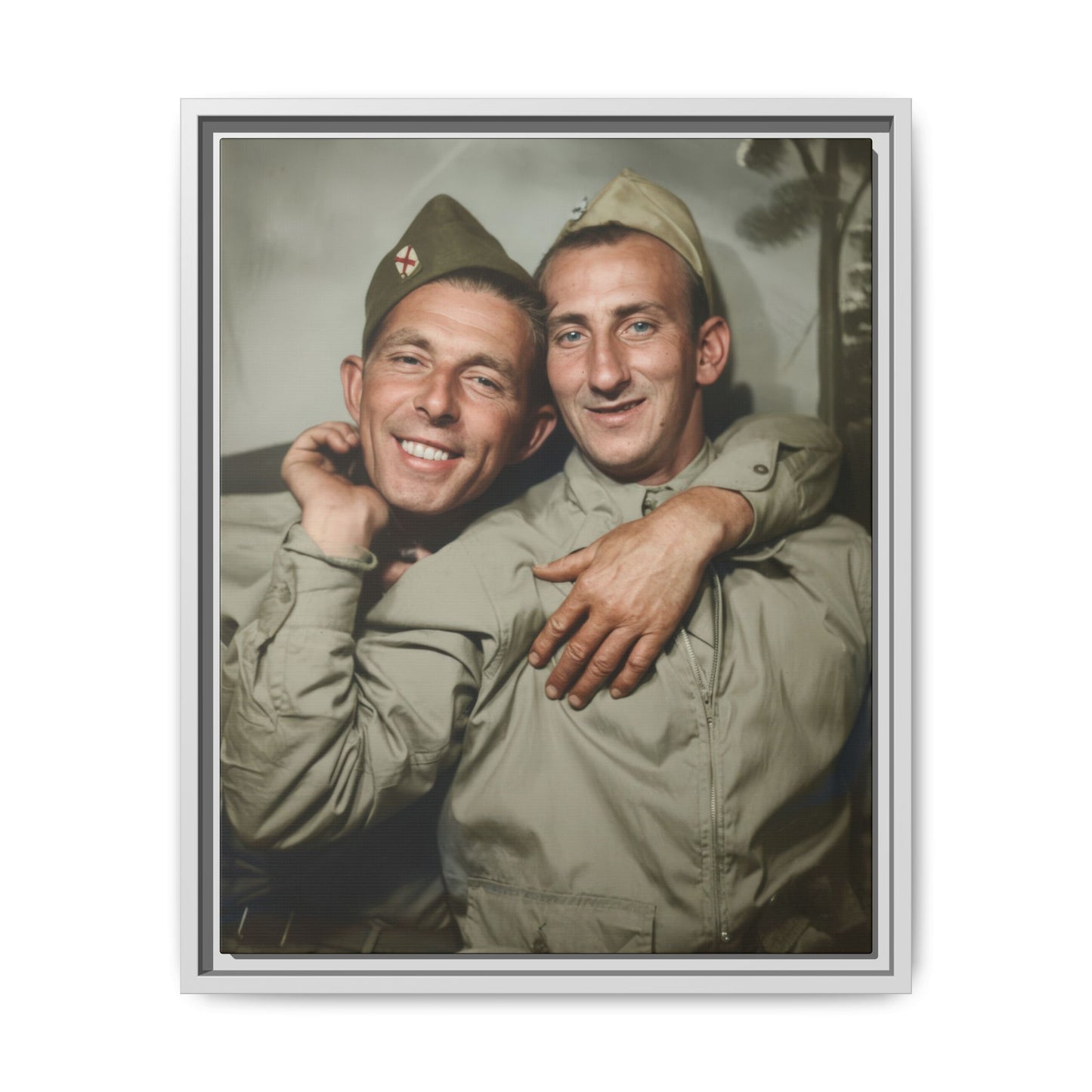 paire 032 | Framed Vintage Photo - Matte Canvas