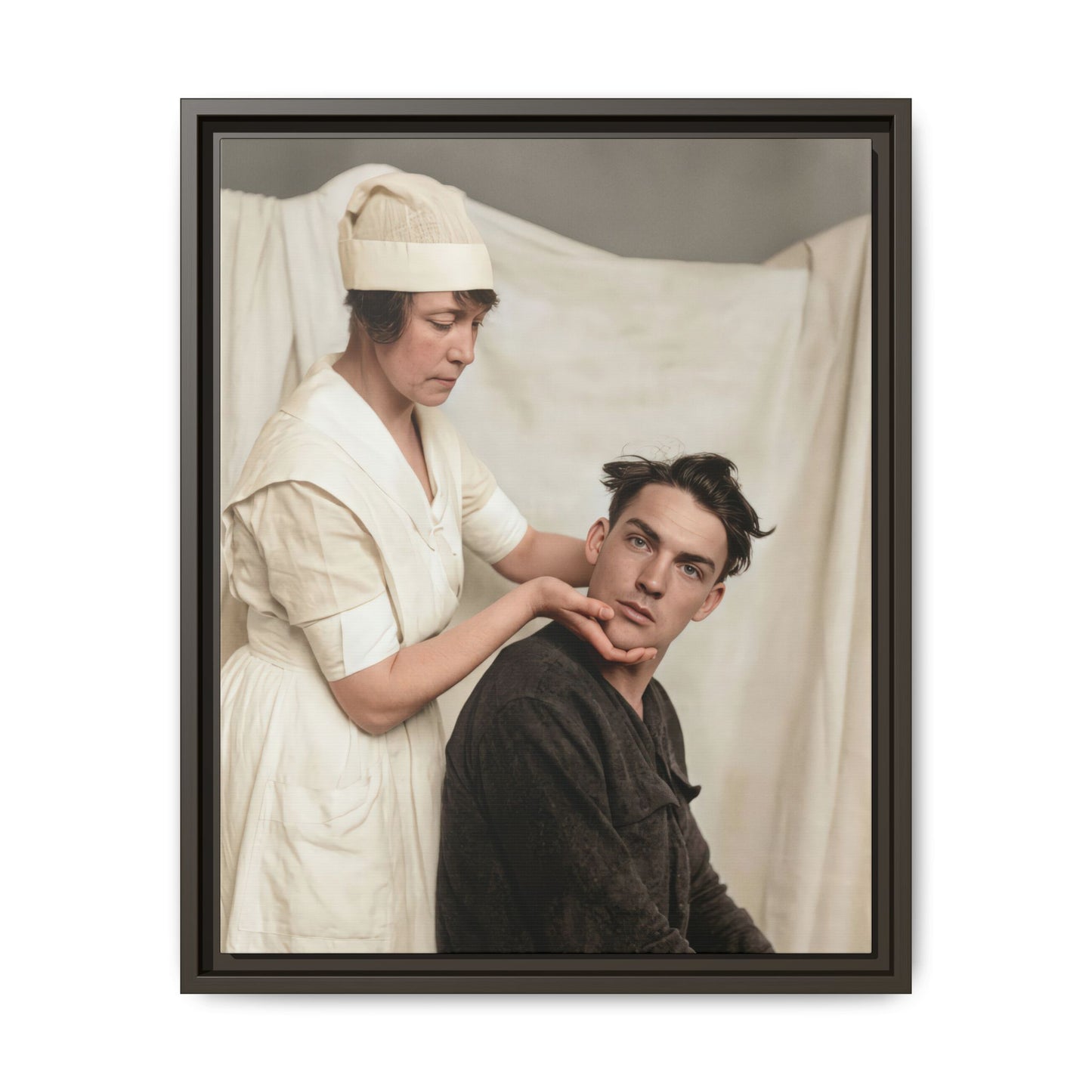 celibataire 021 | Framed Vintage Photo - Matte Canvas