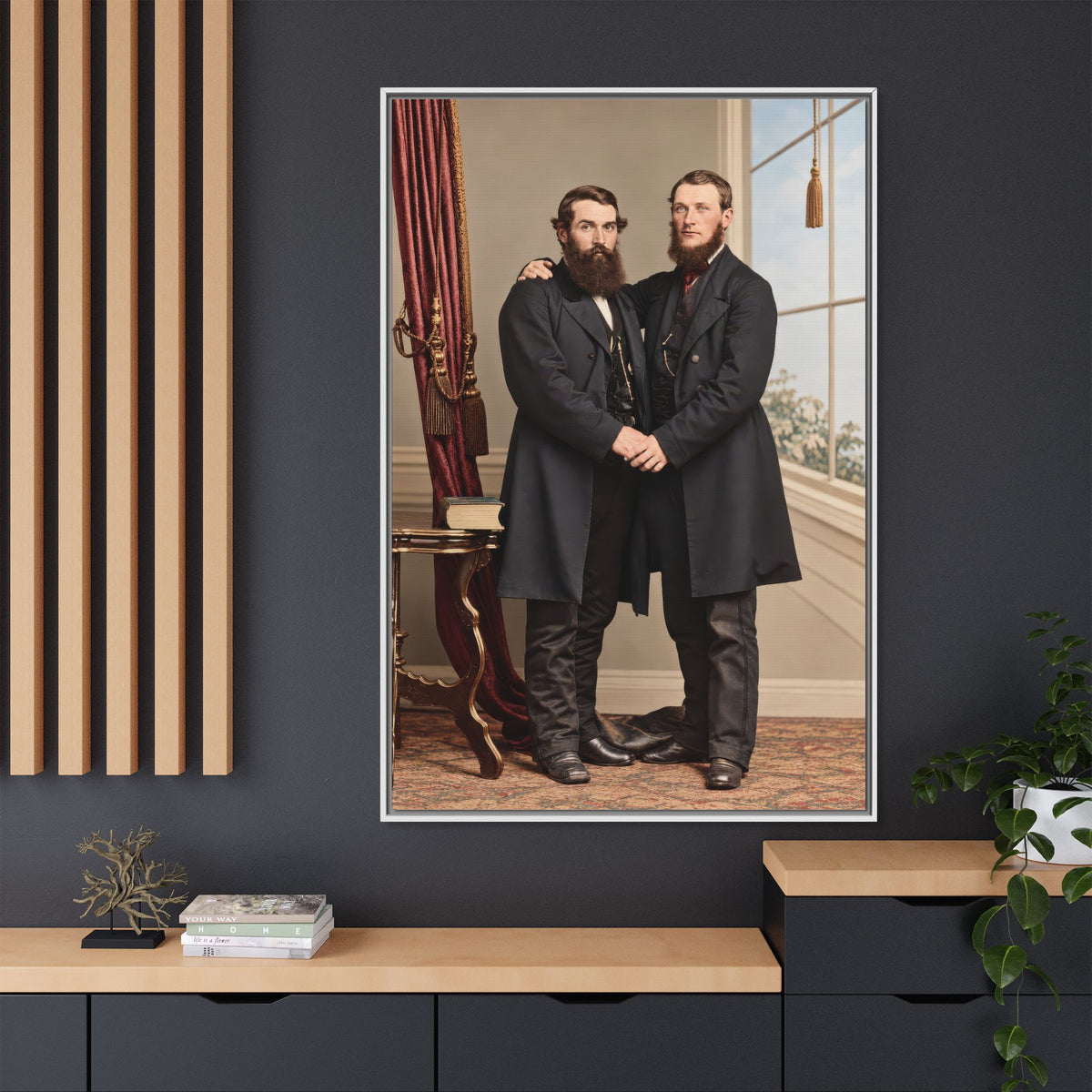 paire 022 | Framed Vintage Photo - Matte Canvas