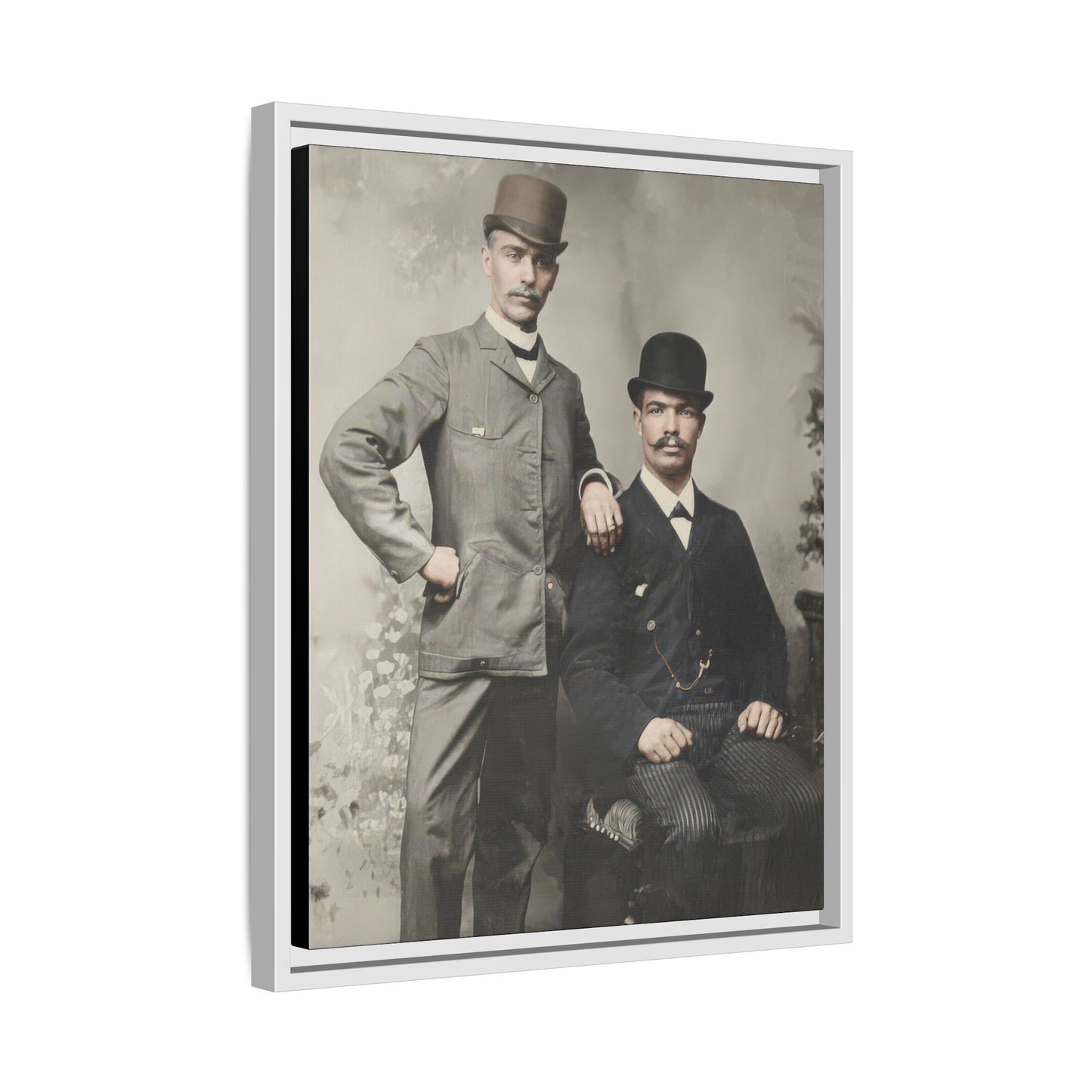 paire 068 | Framed Vintage Photo - Matte Canvas