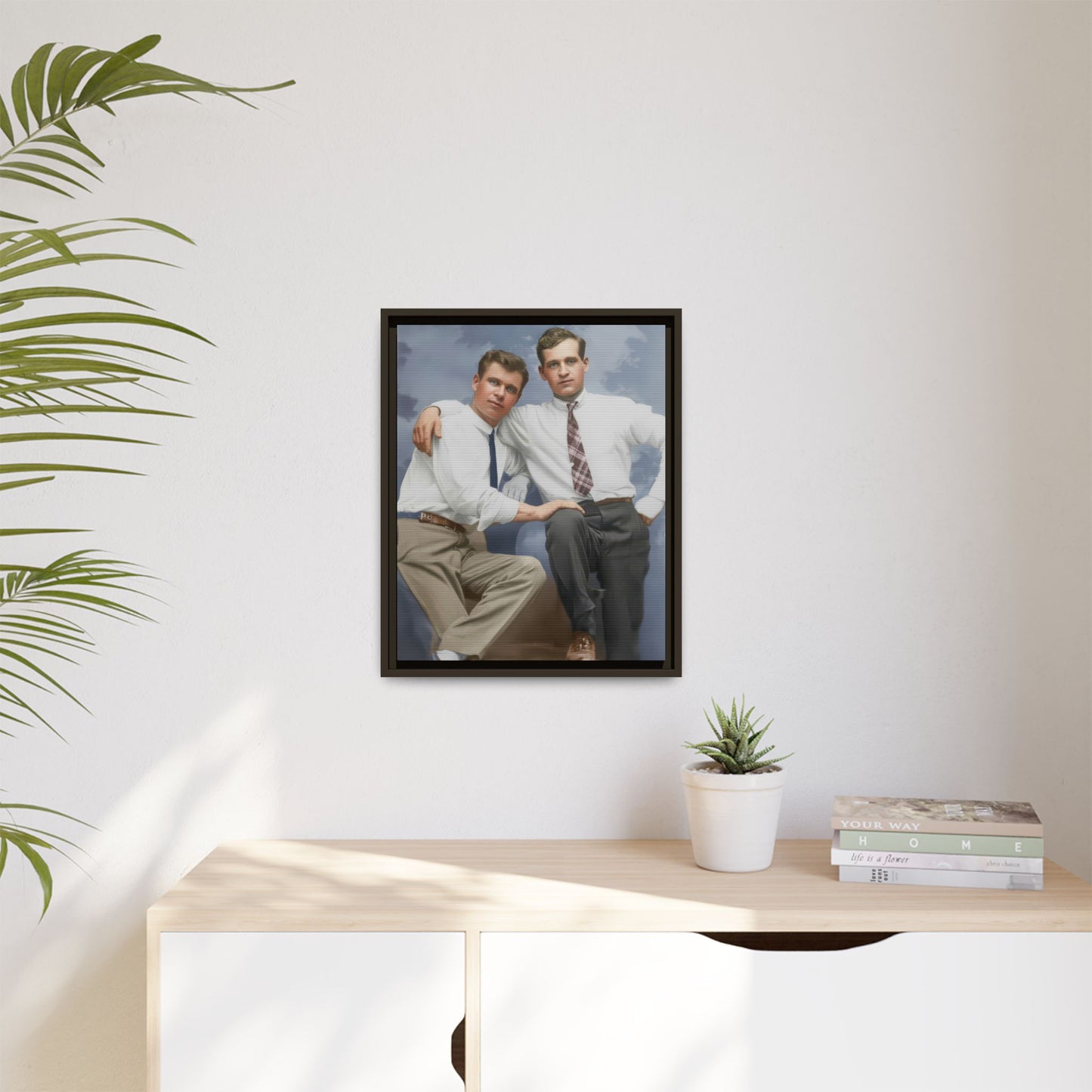 paire 069 | Framed Vintage Photo - Matte Canvas