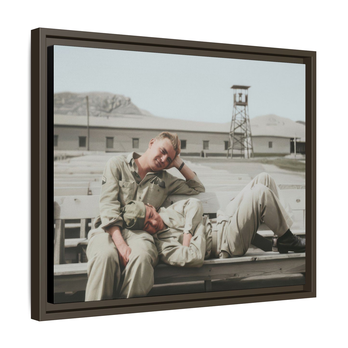 paire 096 | Framed Vintage Photo - Matte Canvas