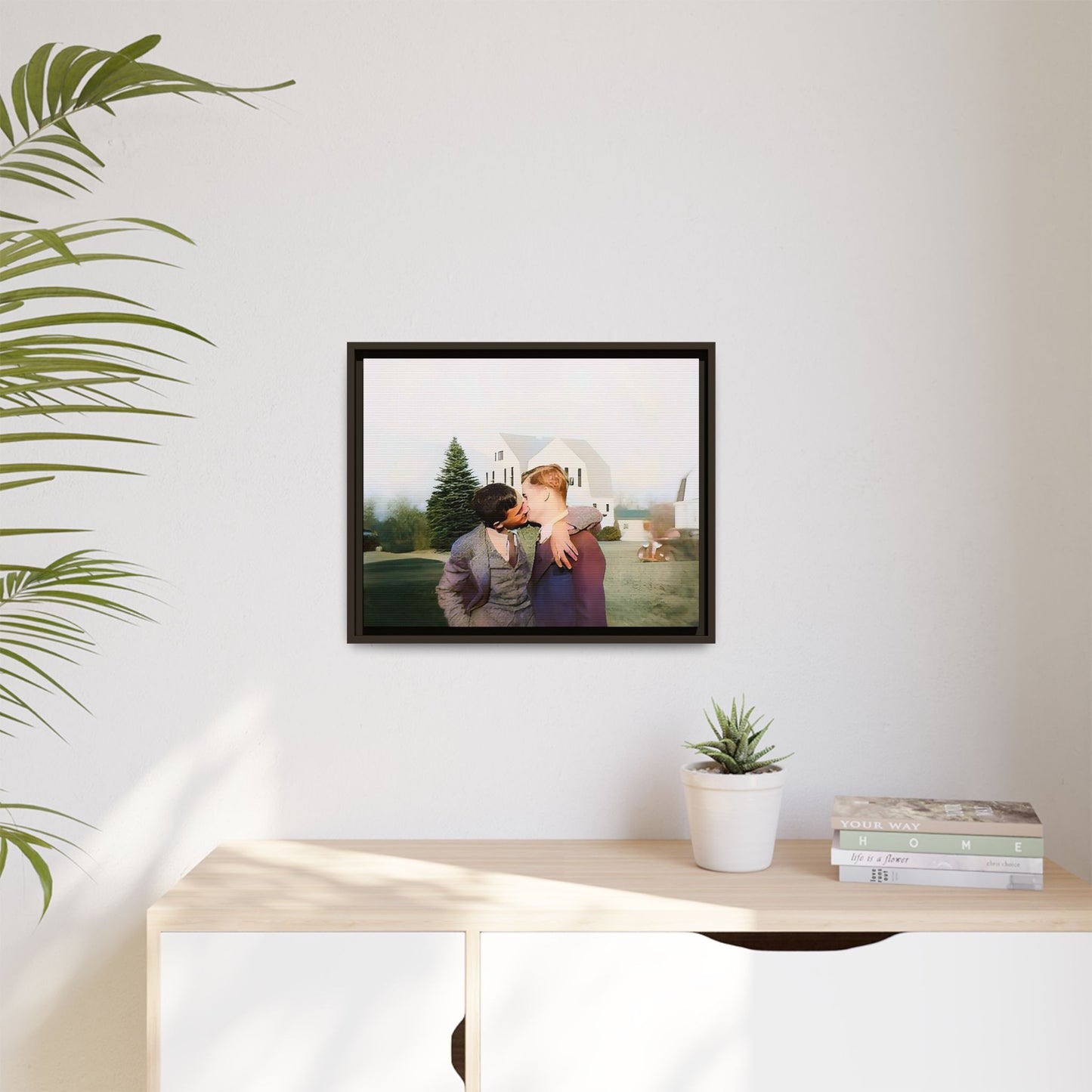 paire 005 | Framed Vintage Photo - Matte Canvas