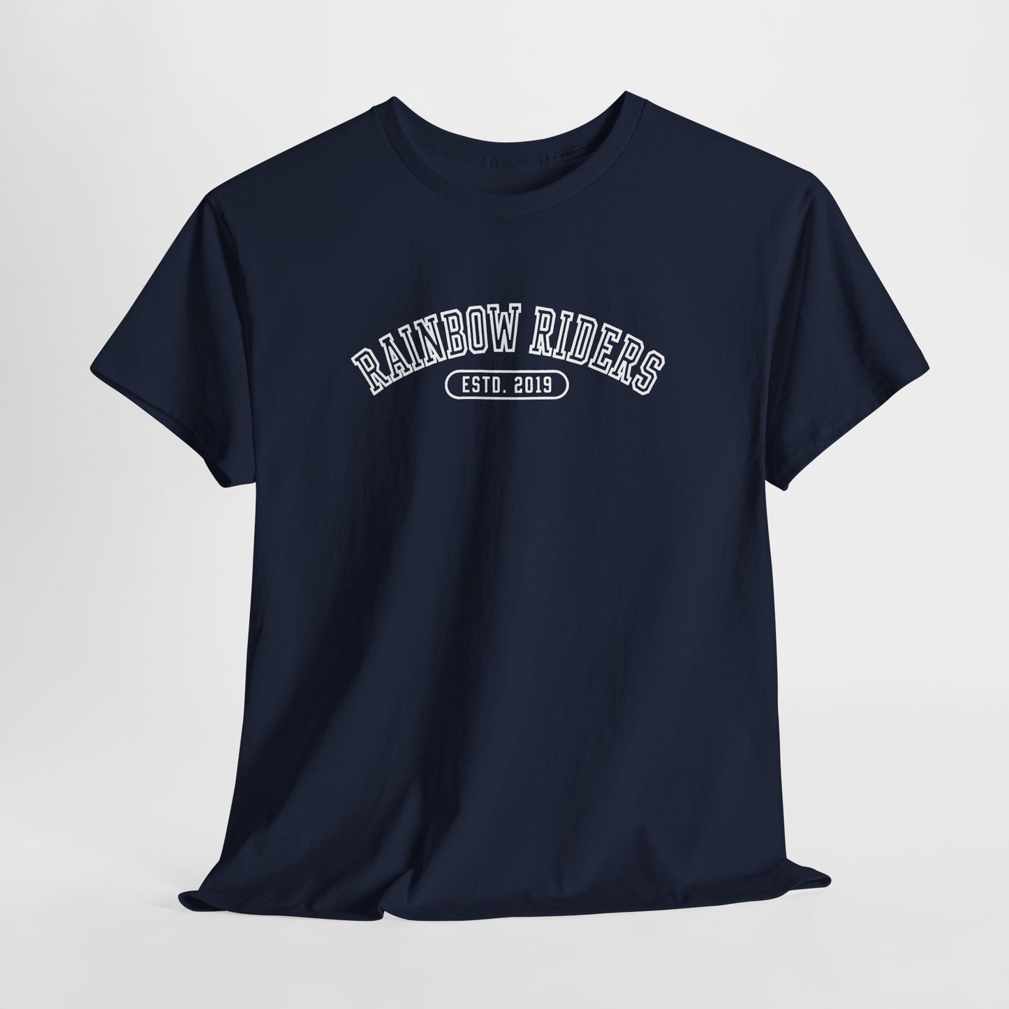 Rainbow Riders Collegiate T-Shirt | Est. 2019 LGBTQ+ Pride Tee