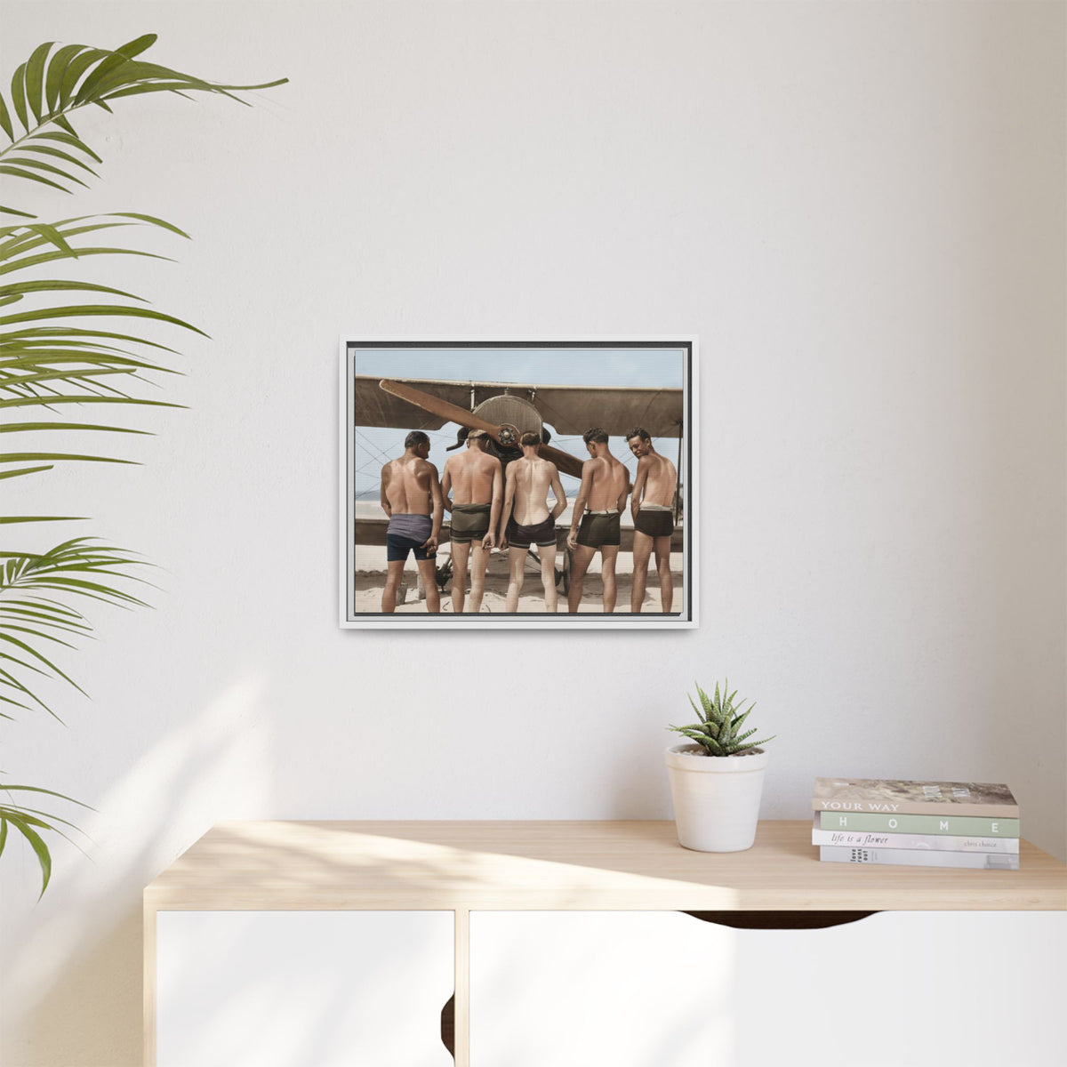 hommes 019 | Framed Vintage Photo - Matte Canvas