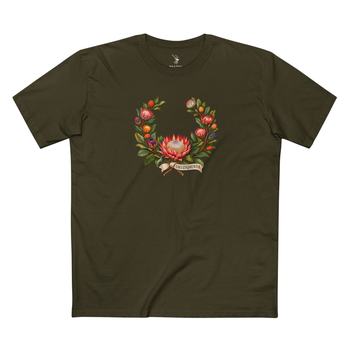 Ukuziqhenya King Protea Pride T-Shirt | South African Botanical LGBTQ+ Tee