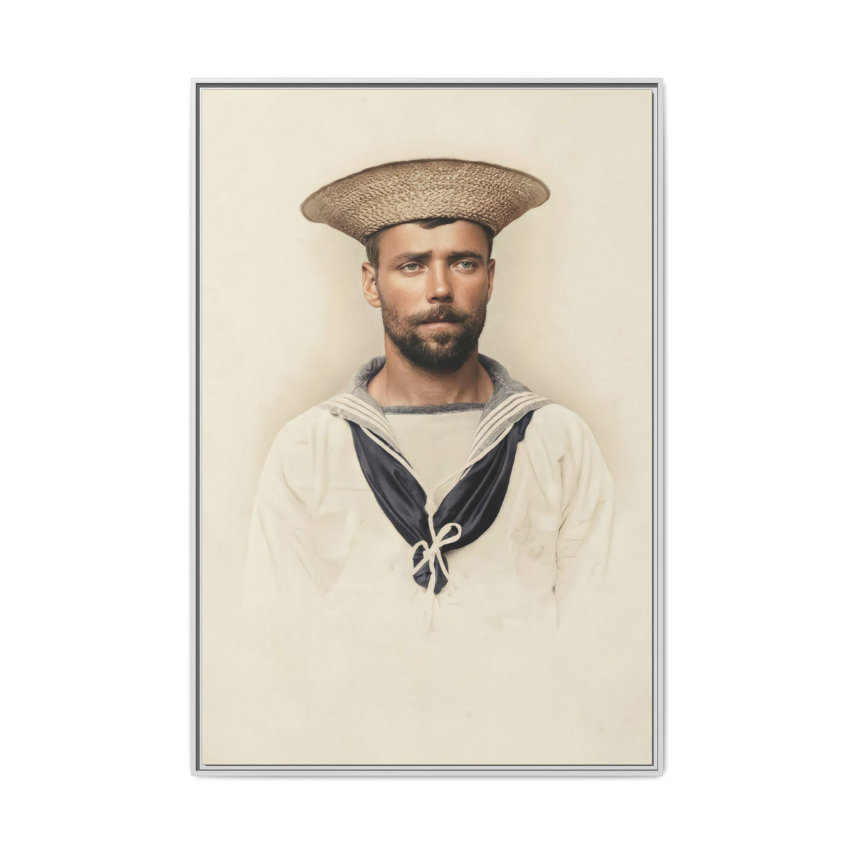 celibataire 020 | Framed Vintage Photo - Matte Canvas