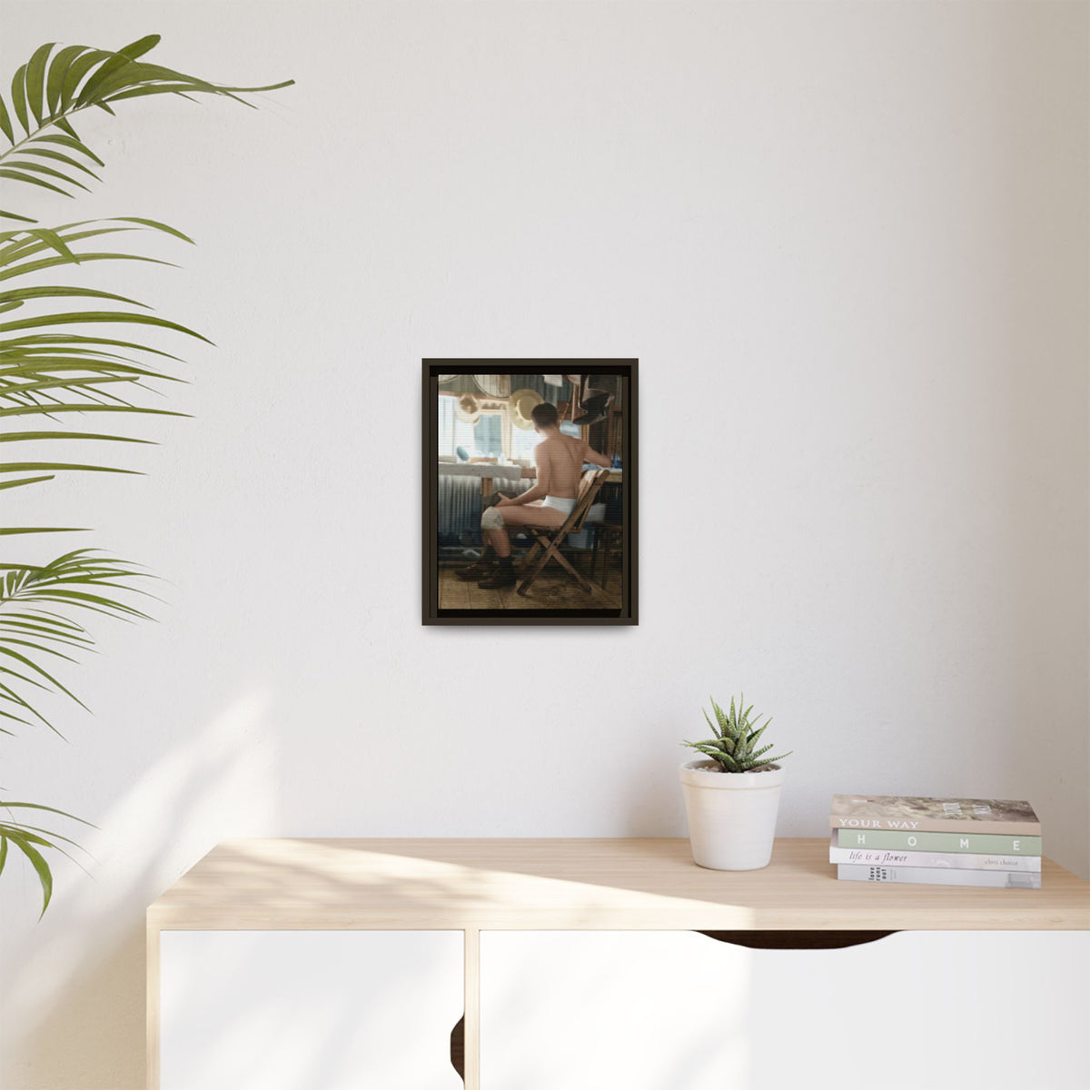 celibataire 022 | Framed Vintage Photo - Matte Canvas