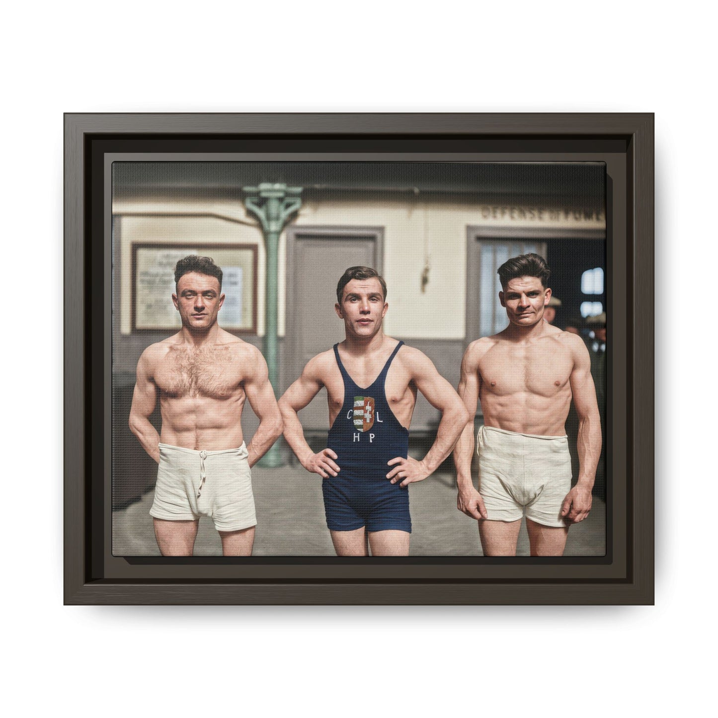 athlétisme 043 | Framed Vintage Photo - Matte Canvas