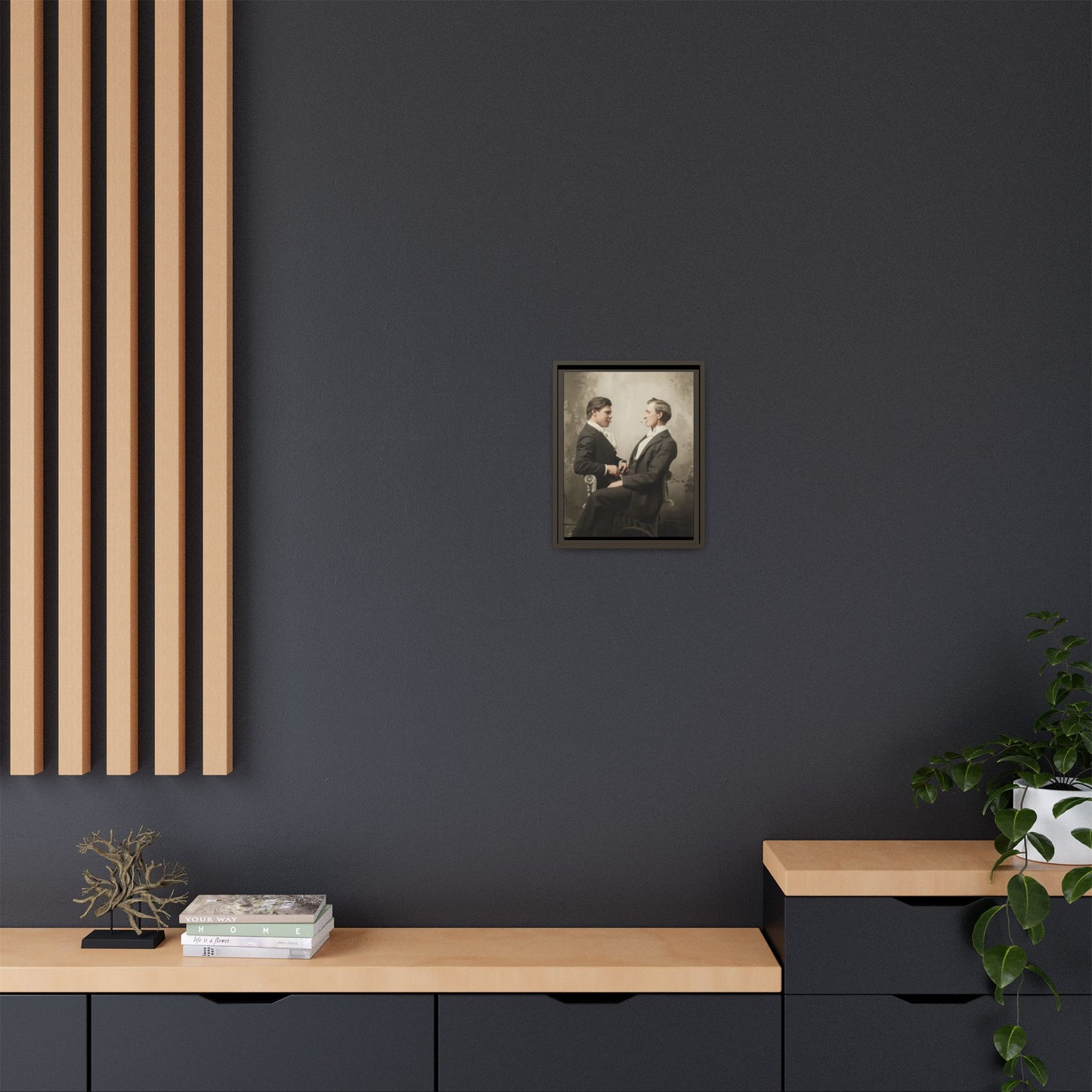 paire 106 | Framed Vintage Photo - Matte Canvas