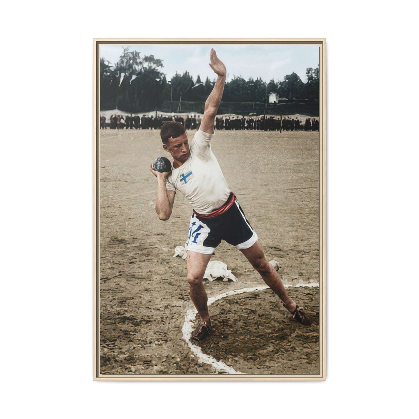 athlétisme 037 | Framed Vintage Photo - Matte Canvas