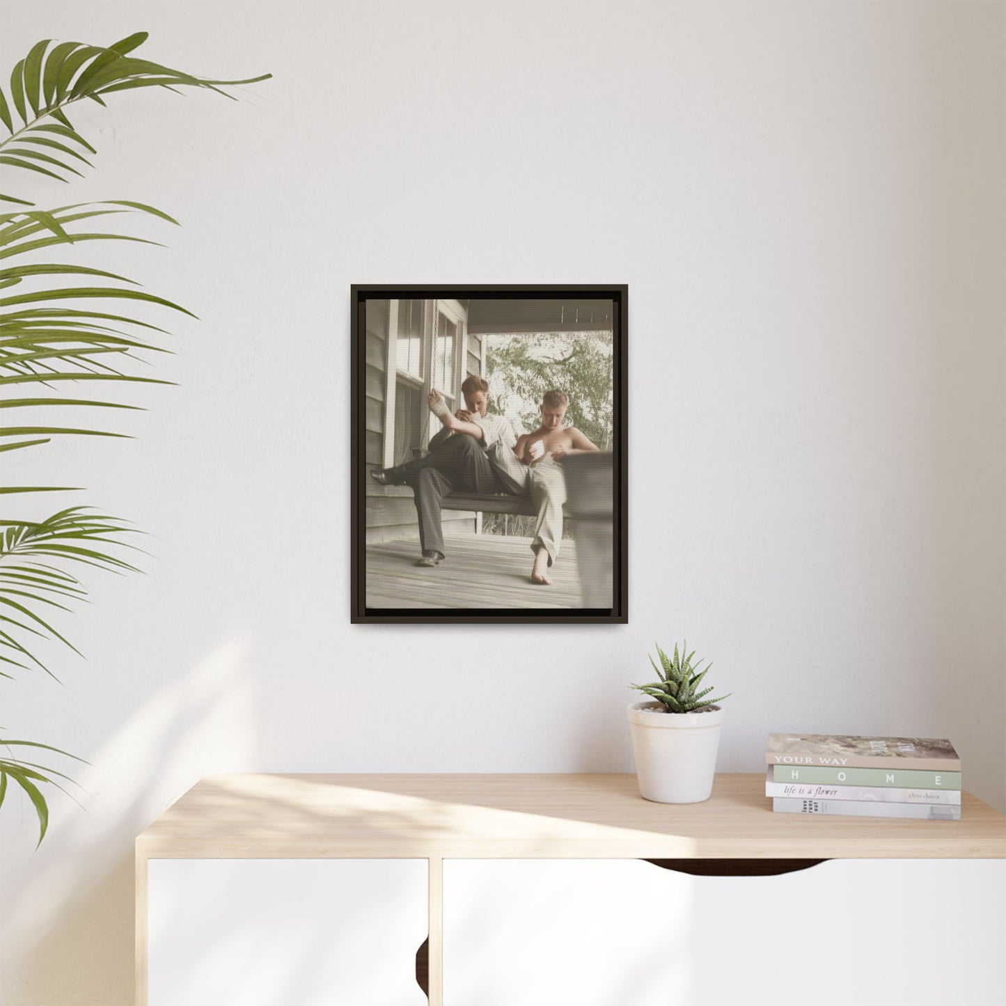 paire 051 | Framed Vintage Photo - Matte Canvas