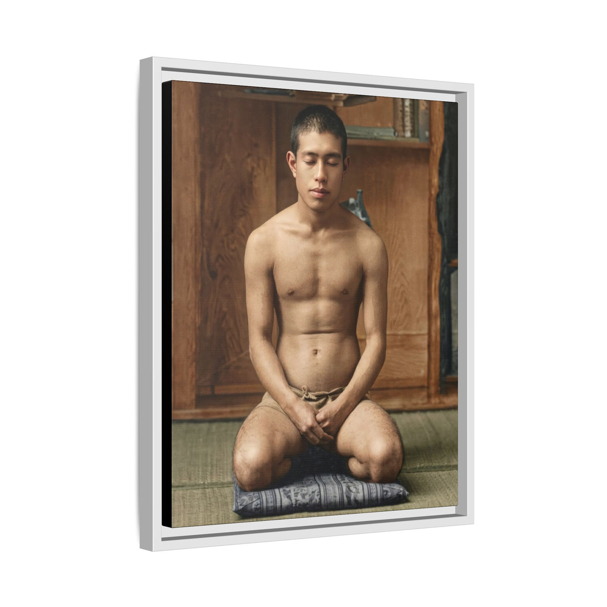 celibataire 025 | Framed Vintage Photo - Matte Canvas
