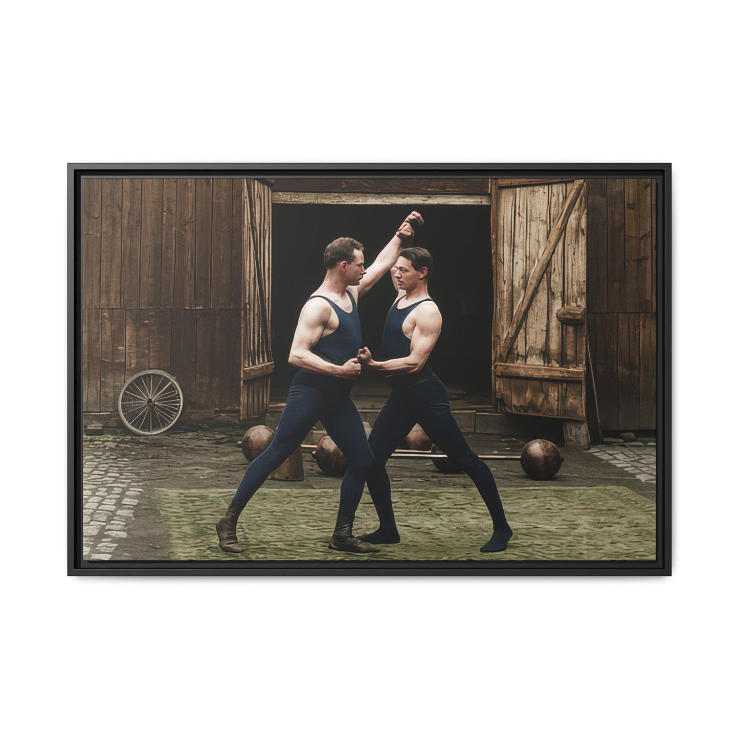 athlétisme 036 | Framed Vintage Photo - Matte Canvas