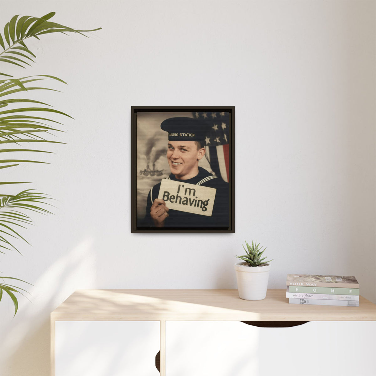 celibataire 002 | Framed Vintage Photo - Matte Canvas
