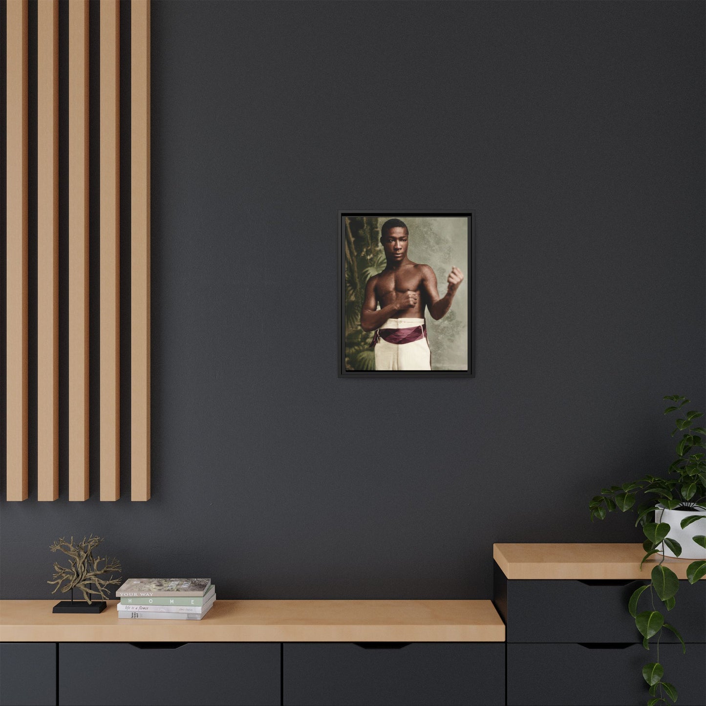 athlétisme 030 | Framed Vintage Photo - Matte Canvas