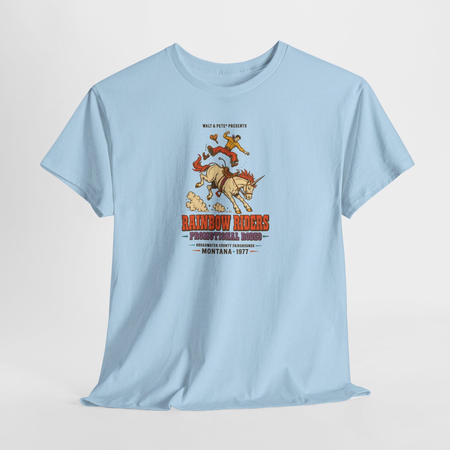Rainbow Riders Montana 1977 T-Shirt | Queer Western Rodeo Tee