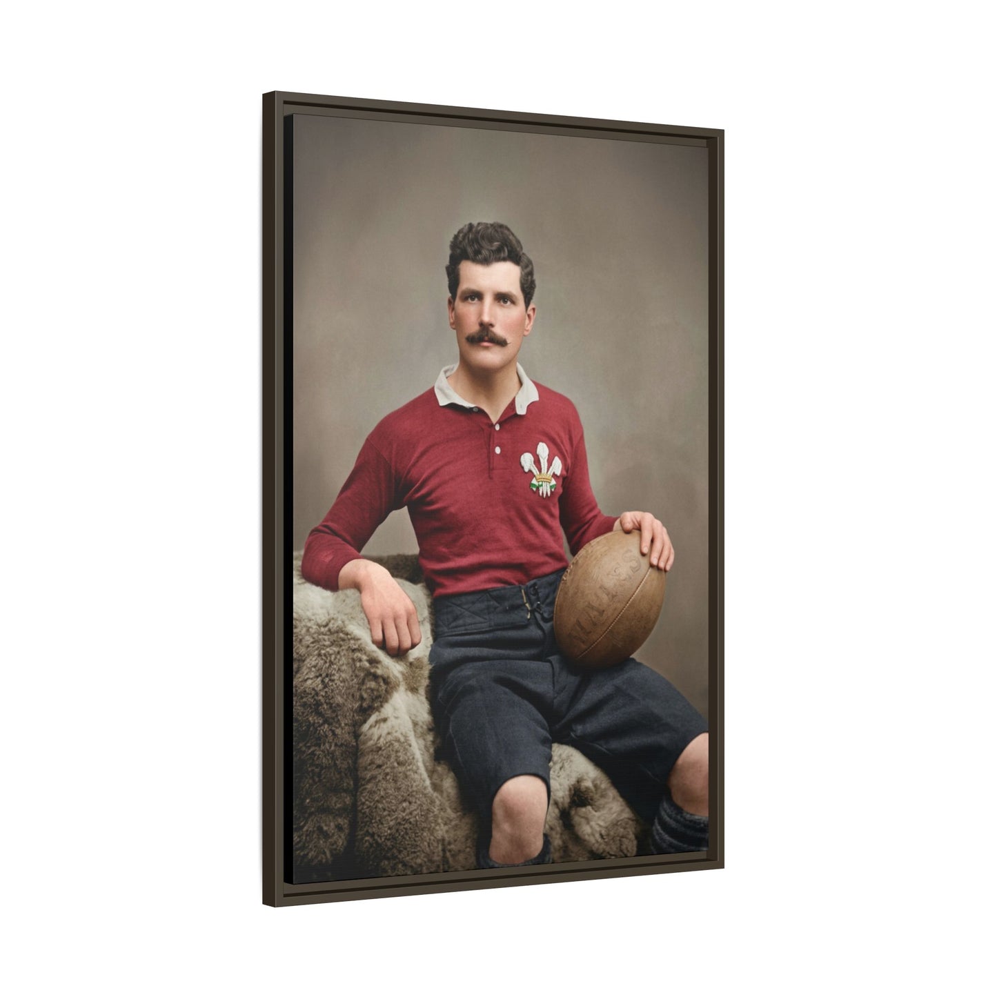 athlétisme 022 | Framed Vintage Photo - Matte Canvas