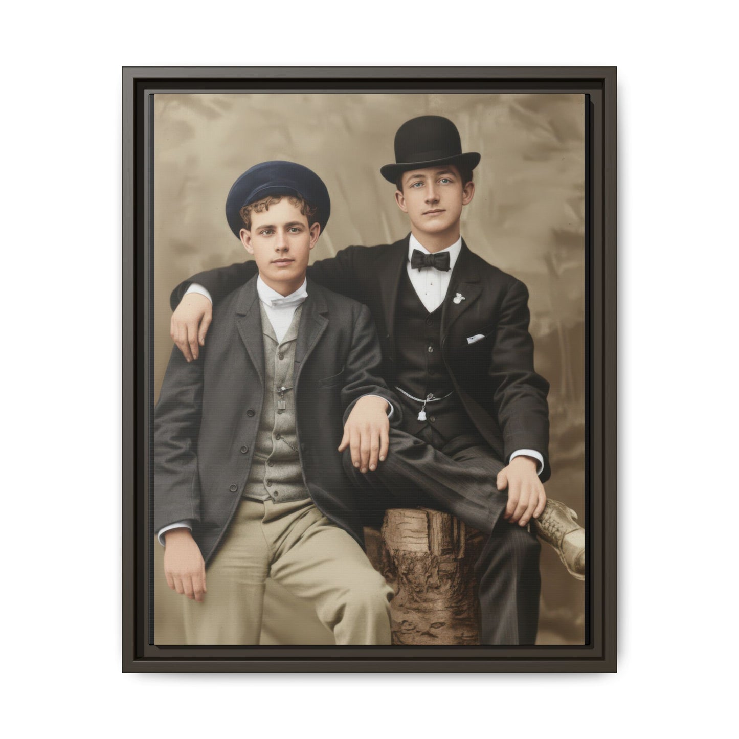 paire 002 | Framed Vintage Photo - Matte Canvas