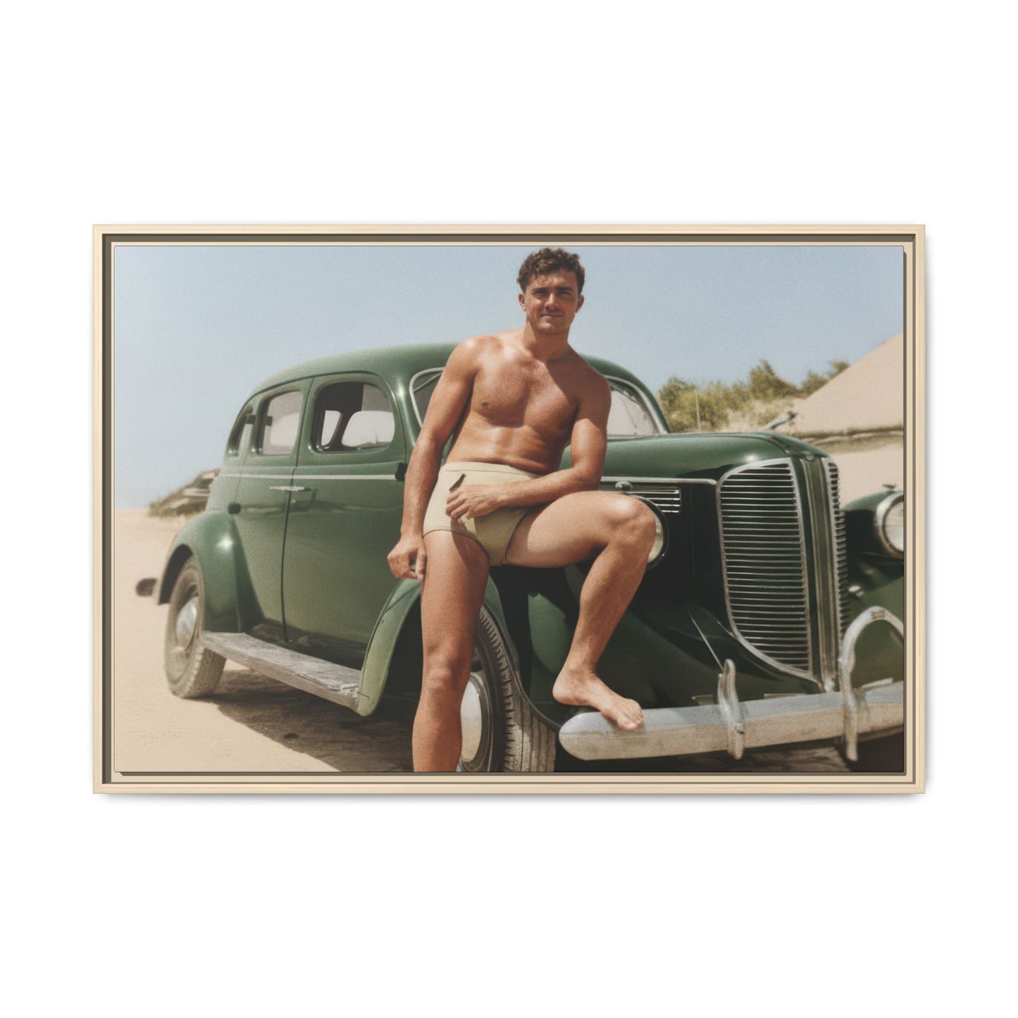 nager 022 | Framed Vintage Photo - Matte Canvas
