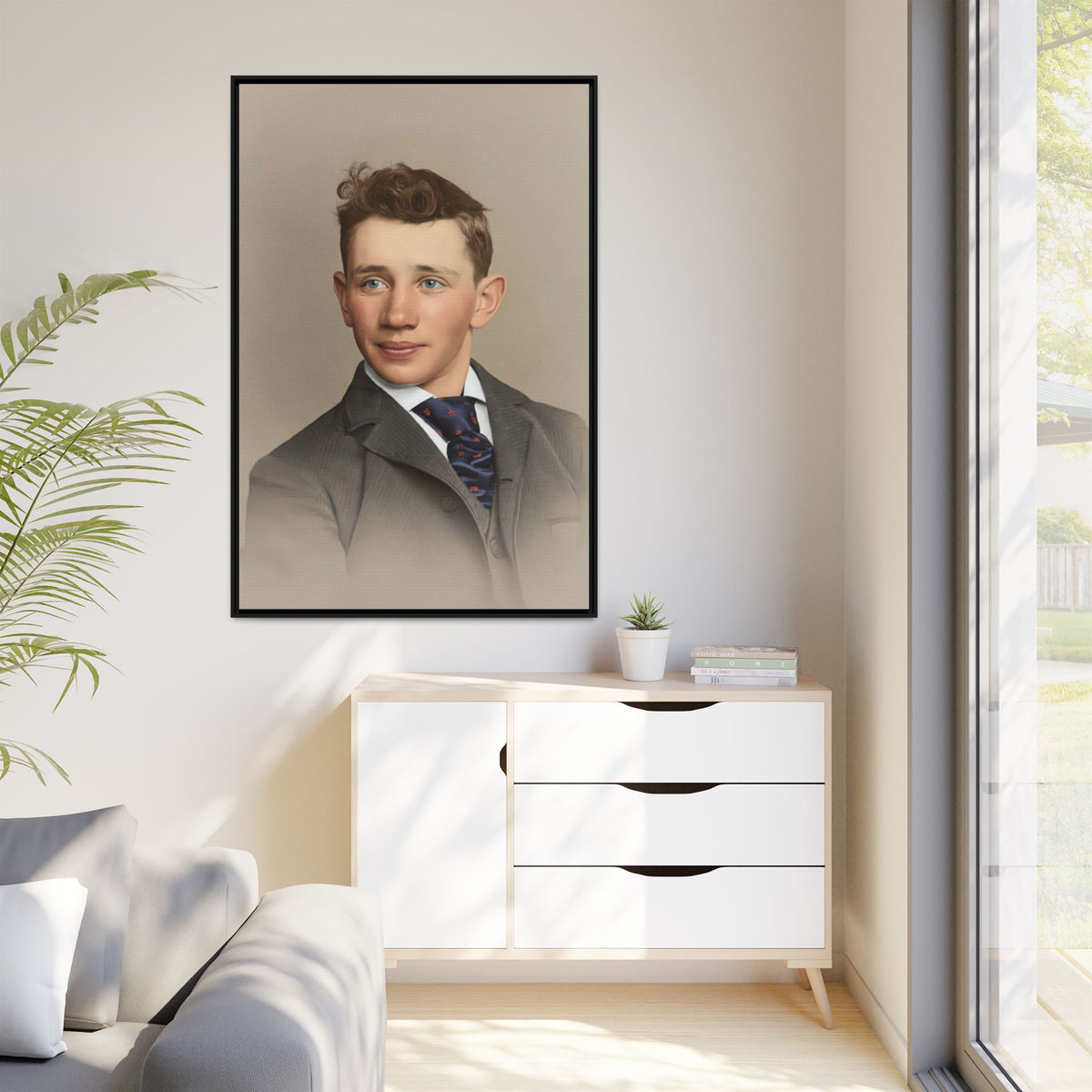 celibataire 038 | Framed Vintage Photo - Matte Canvas