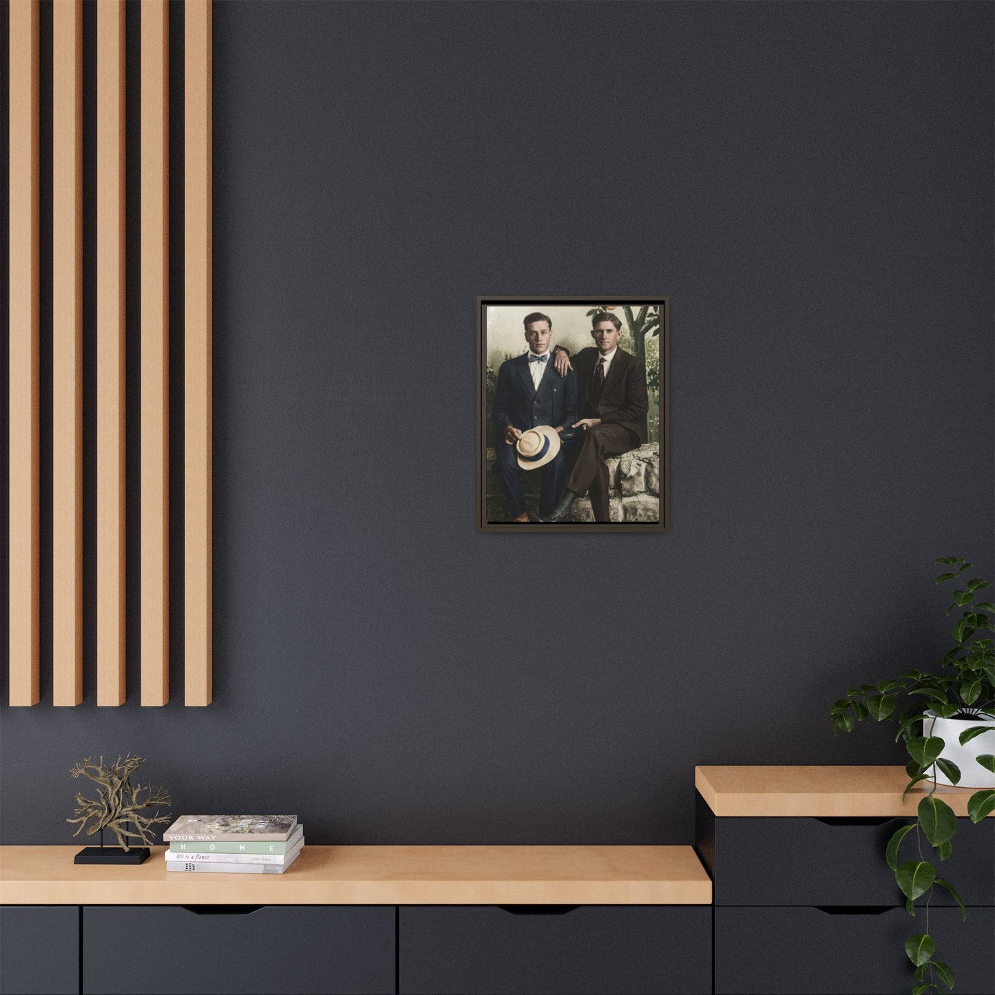 paire 062 | Framed Vintage Photo - Matte Canvas