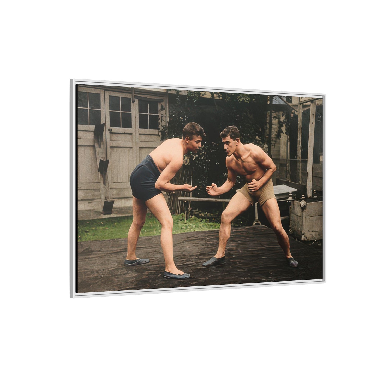 athlétisme 033 | Framed Vintage Photo - Matte Canvas