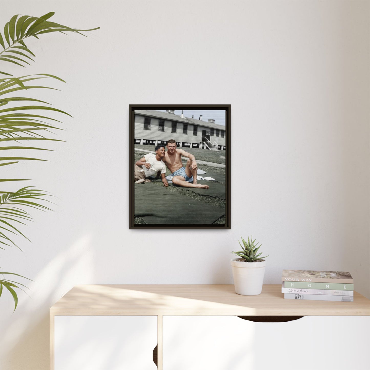 paire 038 | Framed Vintage Photo - Matte Canvas