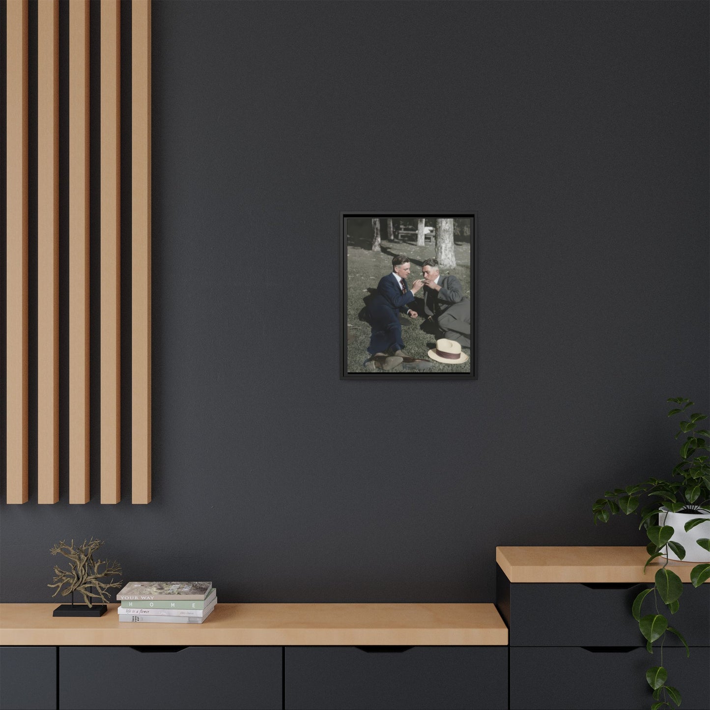 paire 072 | Framed Vintage Photo - Matte Canvas