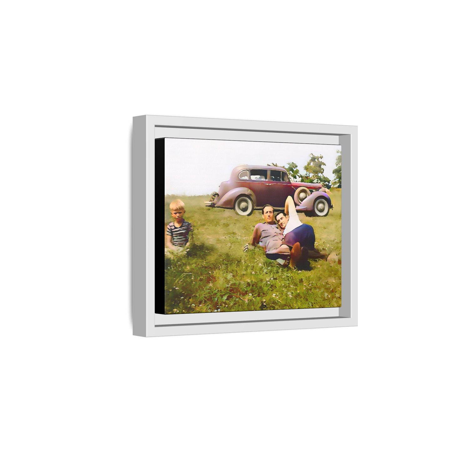 paire 003 | Framed Vintage Photo - Matte Canvas