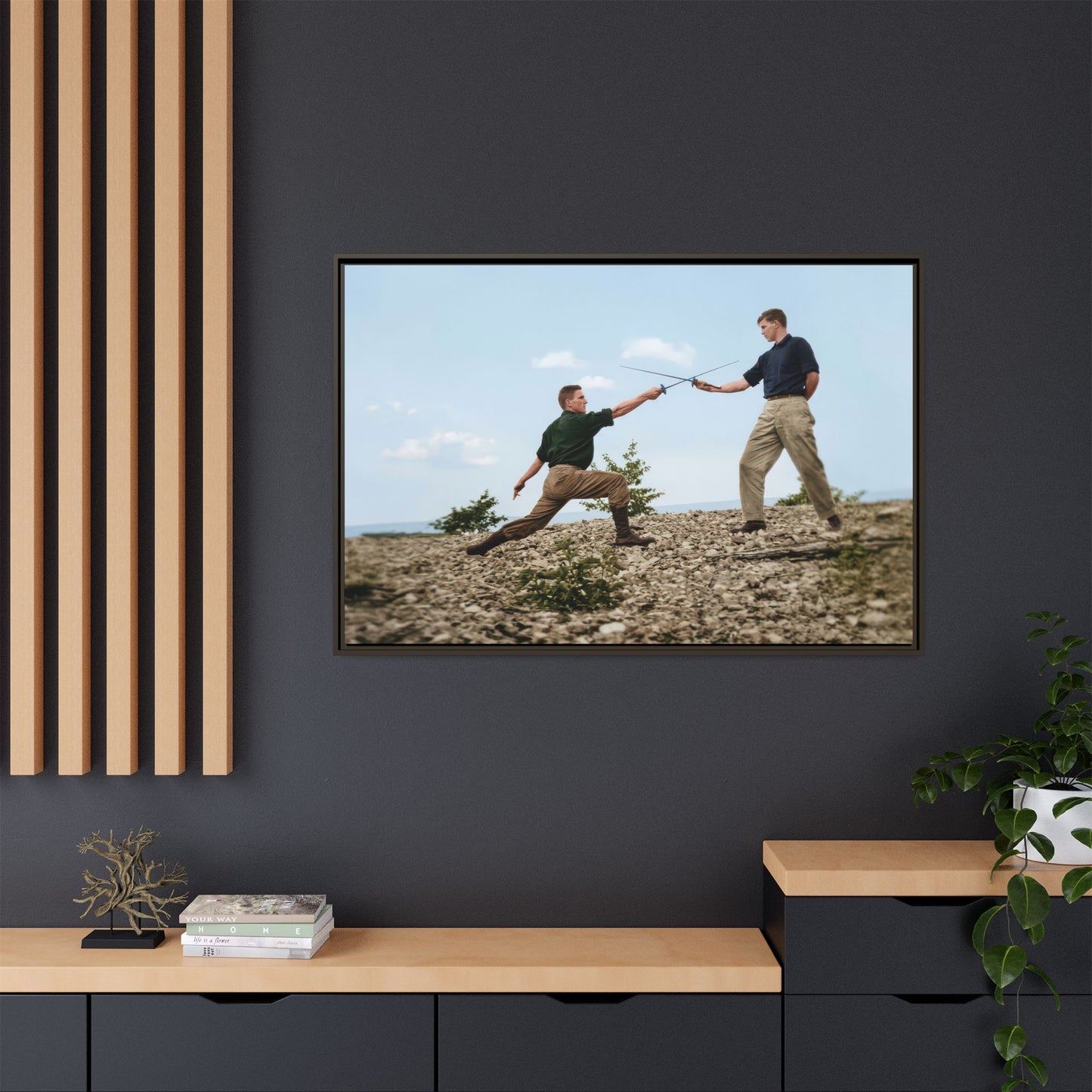 athlétisme 029 | Framed Vintage Photo - Matte Canvas