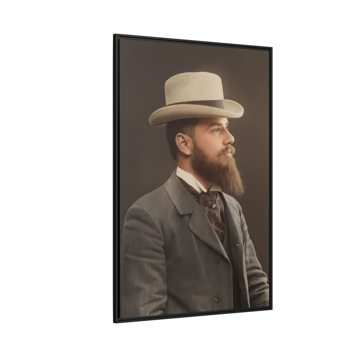 celibataire 014 | Framed Vintage Photo - Matte Canvas