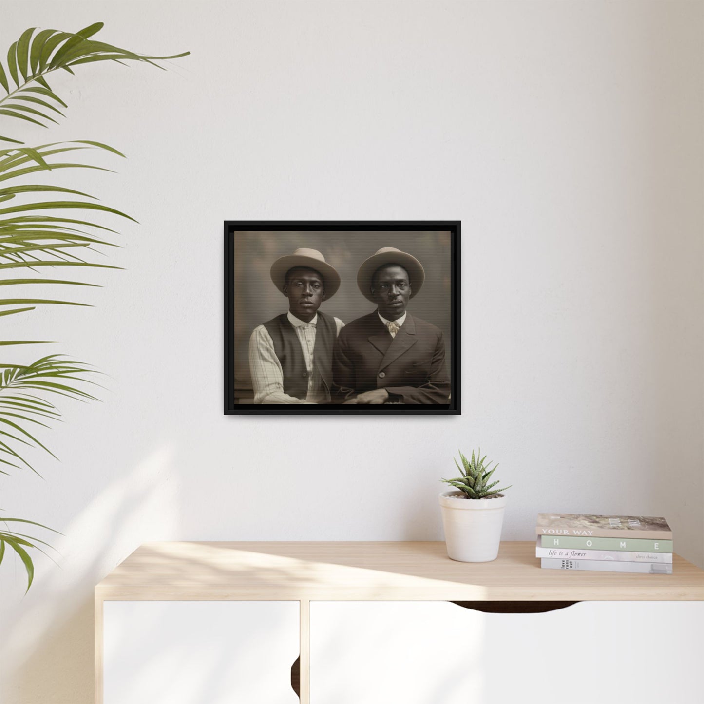 paire 103 | Framed Vintage Photo - Matte Canvas