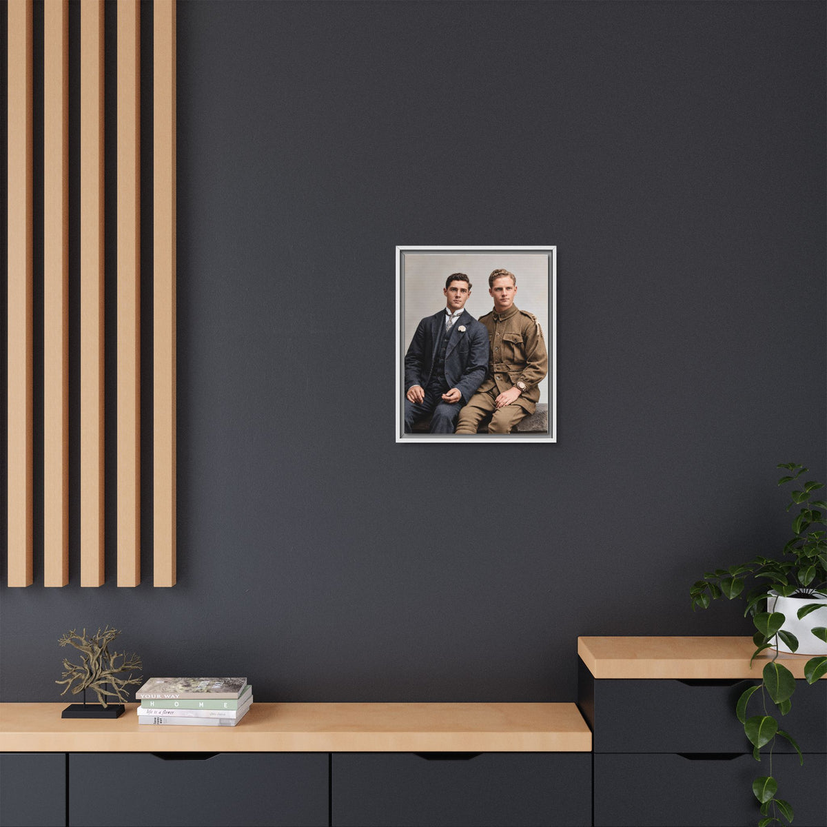 paire 169 | Framed Vintage Photo - Matte Canvas