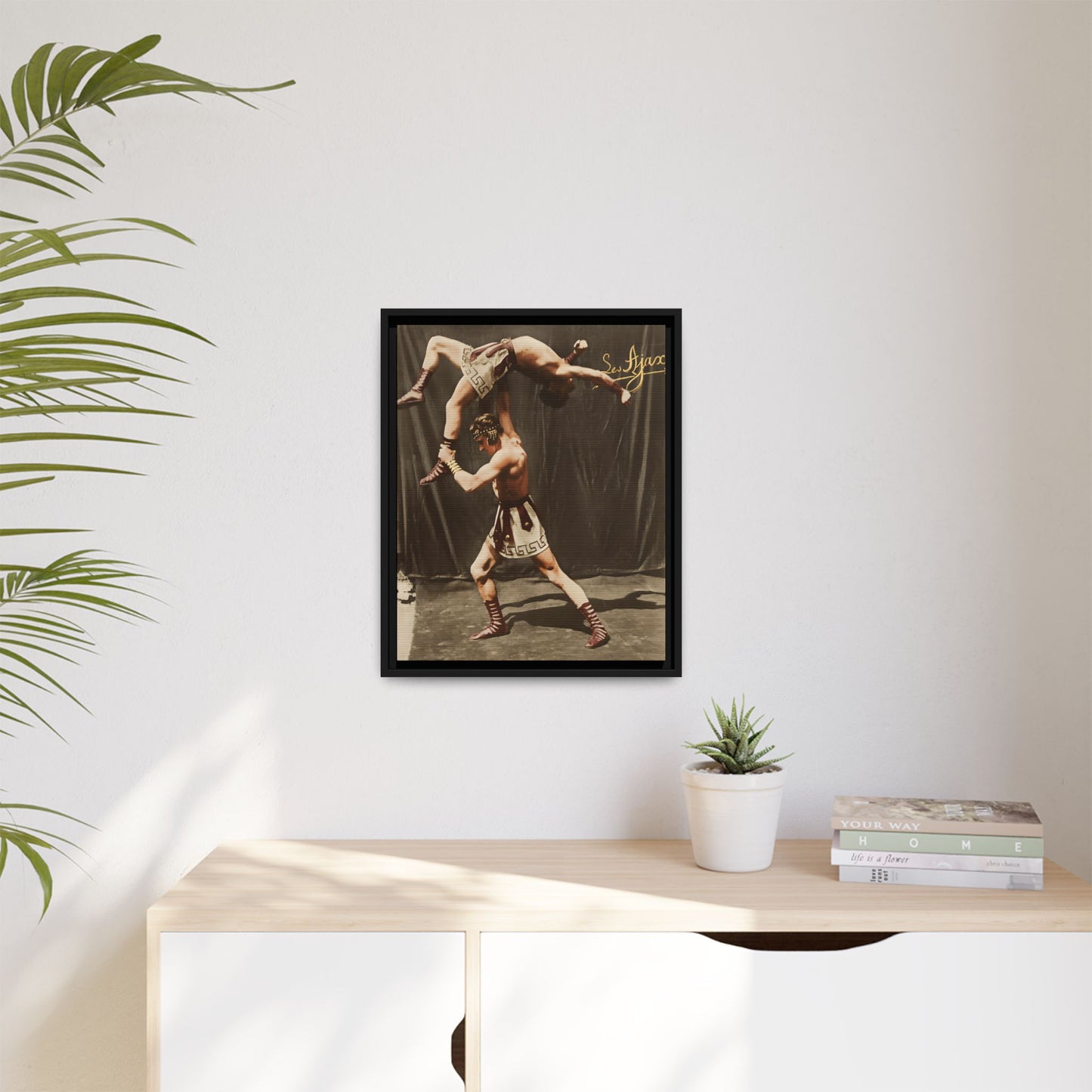 athlétisme 012 | Framed Vintage Photo - Matte Canvas