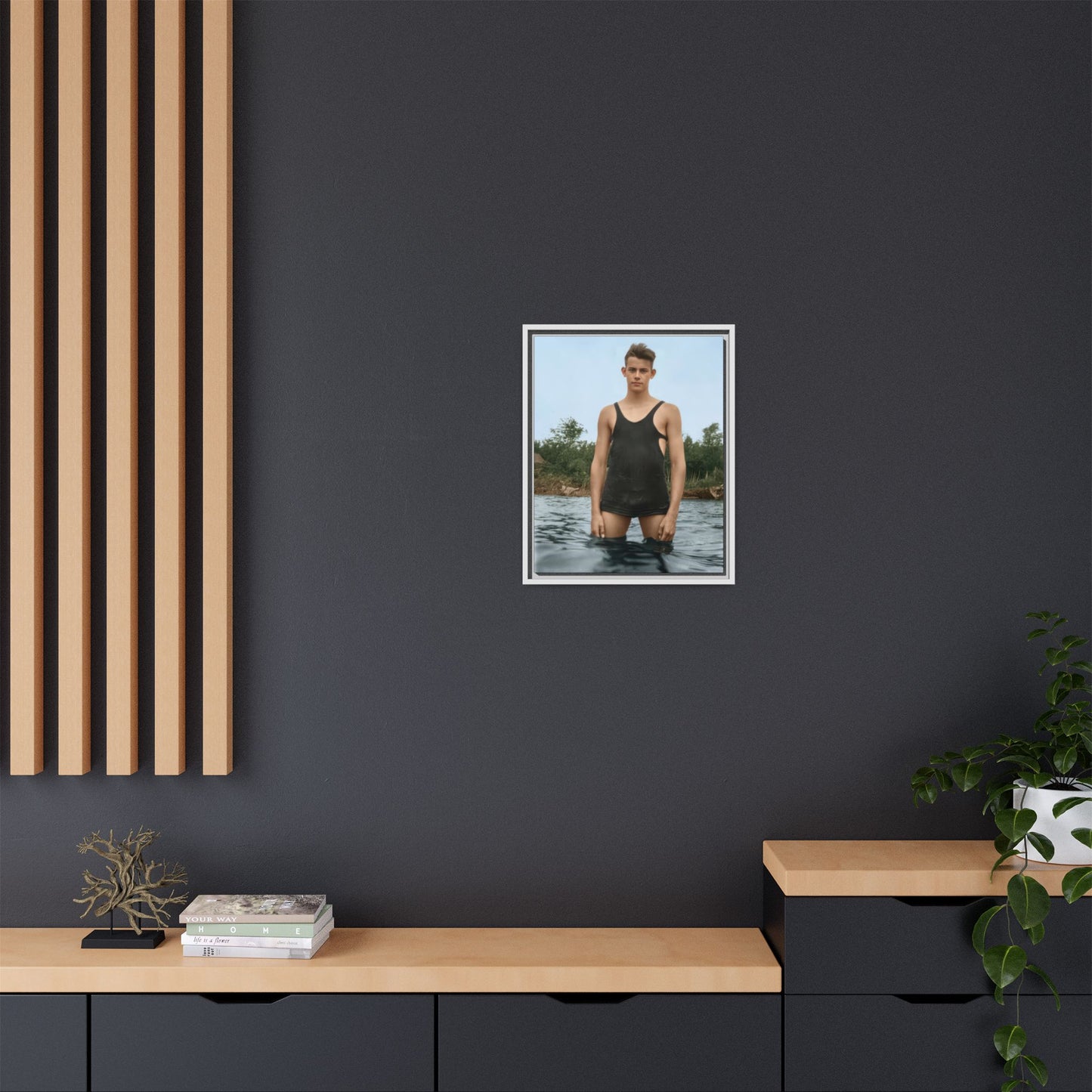 nager 019 | Framed Vintage Photo - Matte Canvas