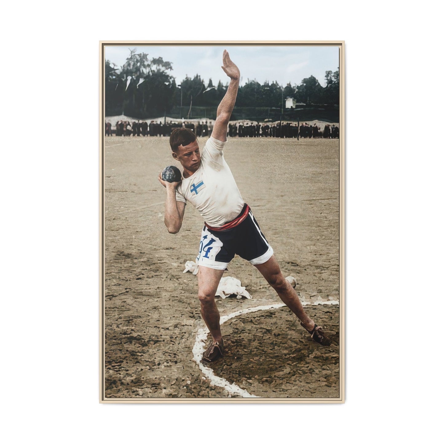 athlétisme 037 | Framed Vintage Photo - Matte Canvas