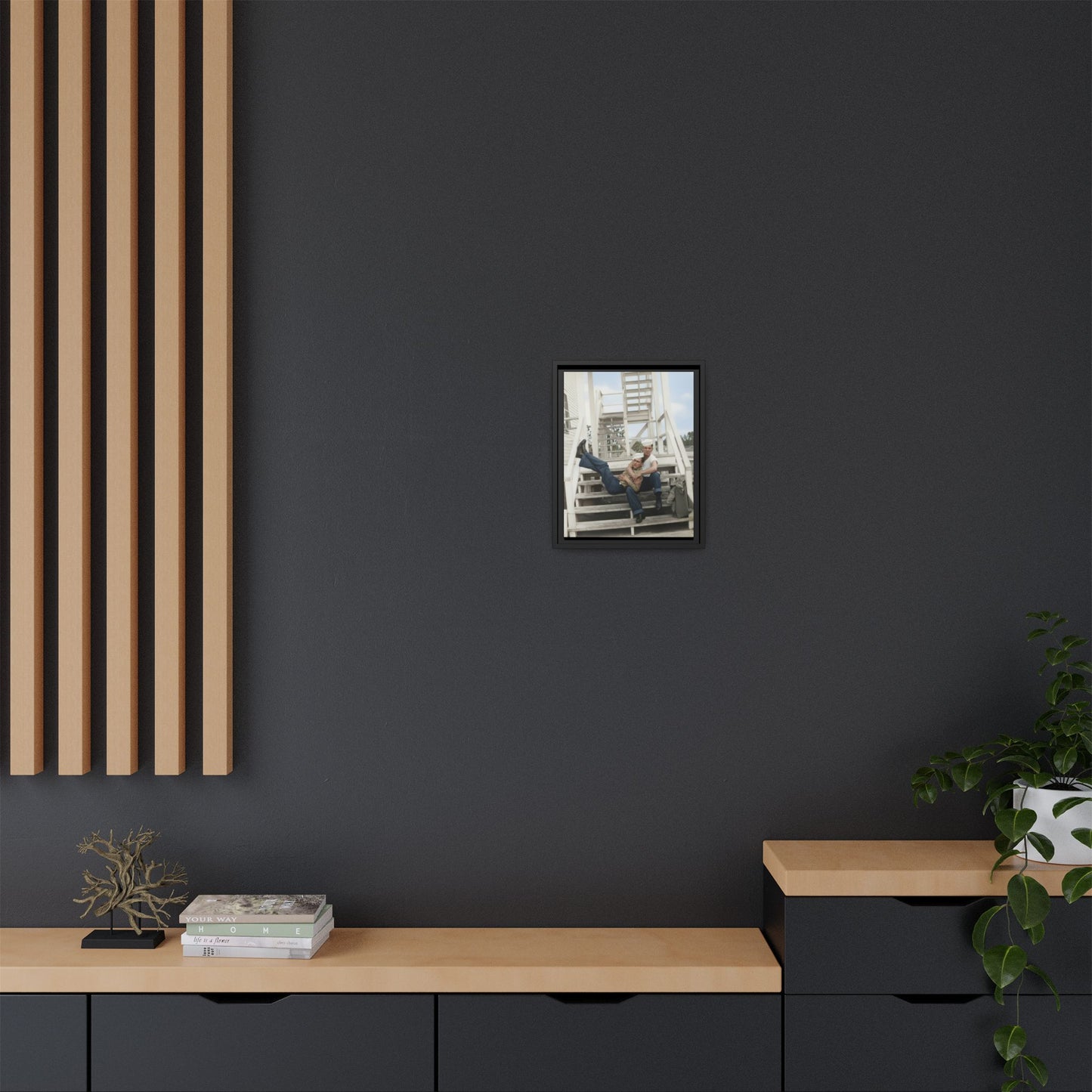 paire 066 | Framed Vintage Photo - Matte Canvas