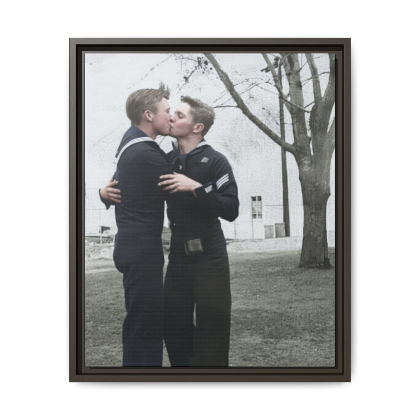 paire 034 | Framed Vintage Photo - Matte Canvas