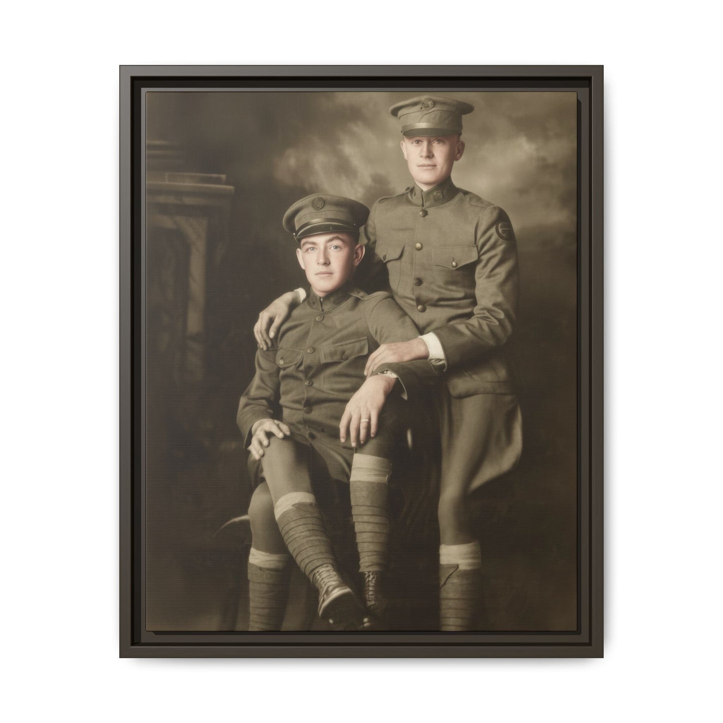 paire 001 | Framed Vintage Photo - Matte Canvas