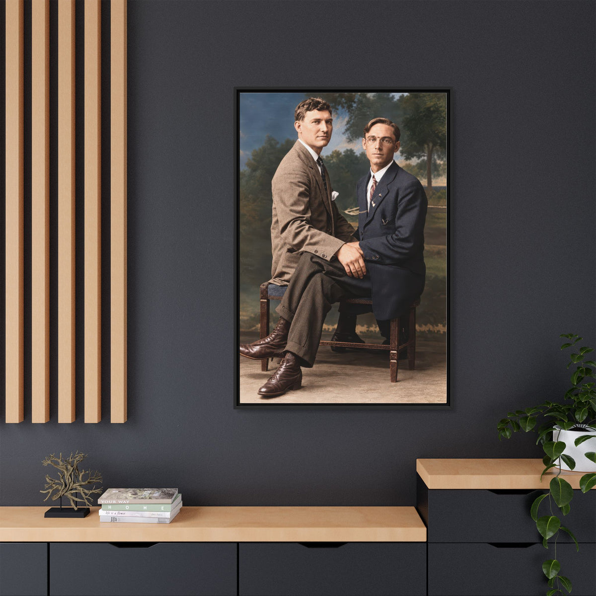 paire 165 | Framed Vintage Photo - Matte Canvas