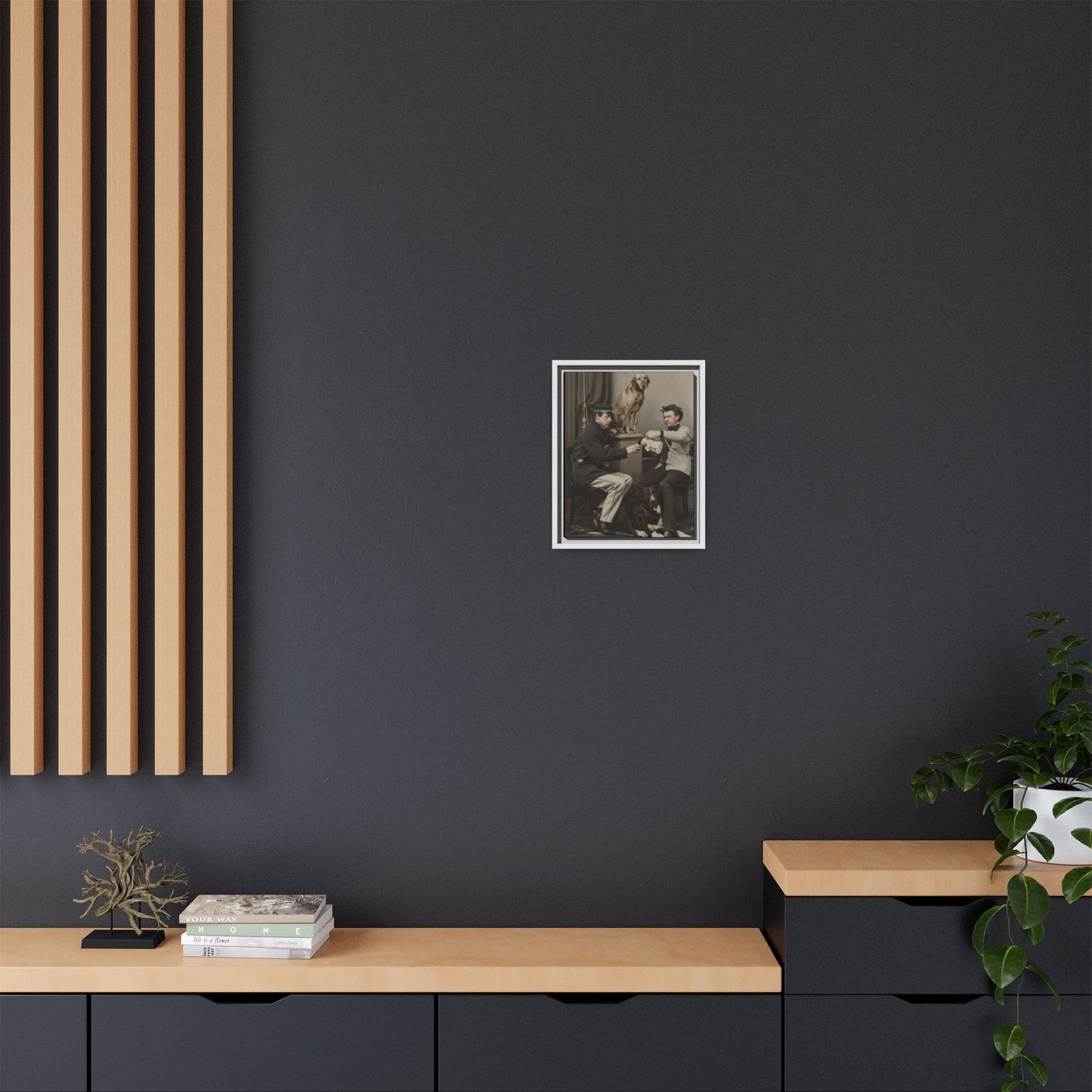 paire 119 | Framed Vintage Photo - Matte Canvas