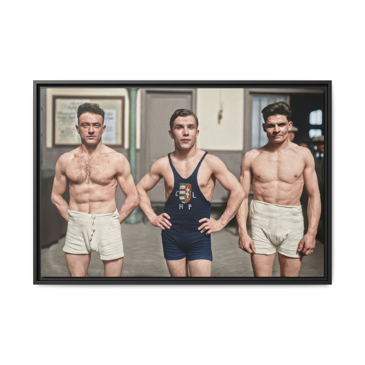athlétisme 043 | Framed Vintage Photo - Matte Canvas