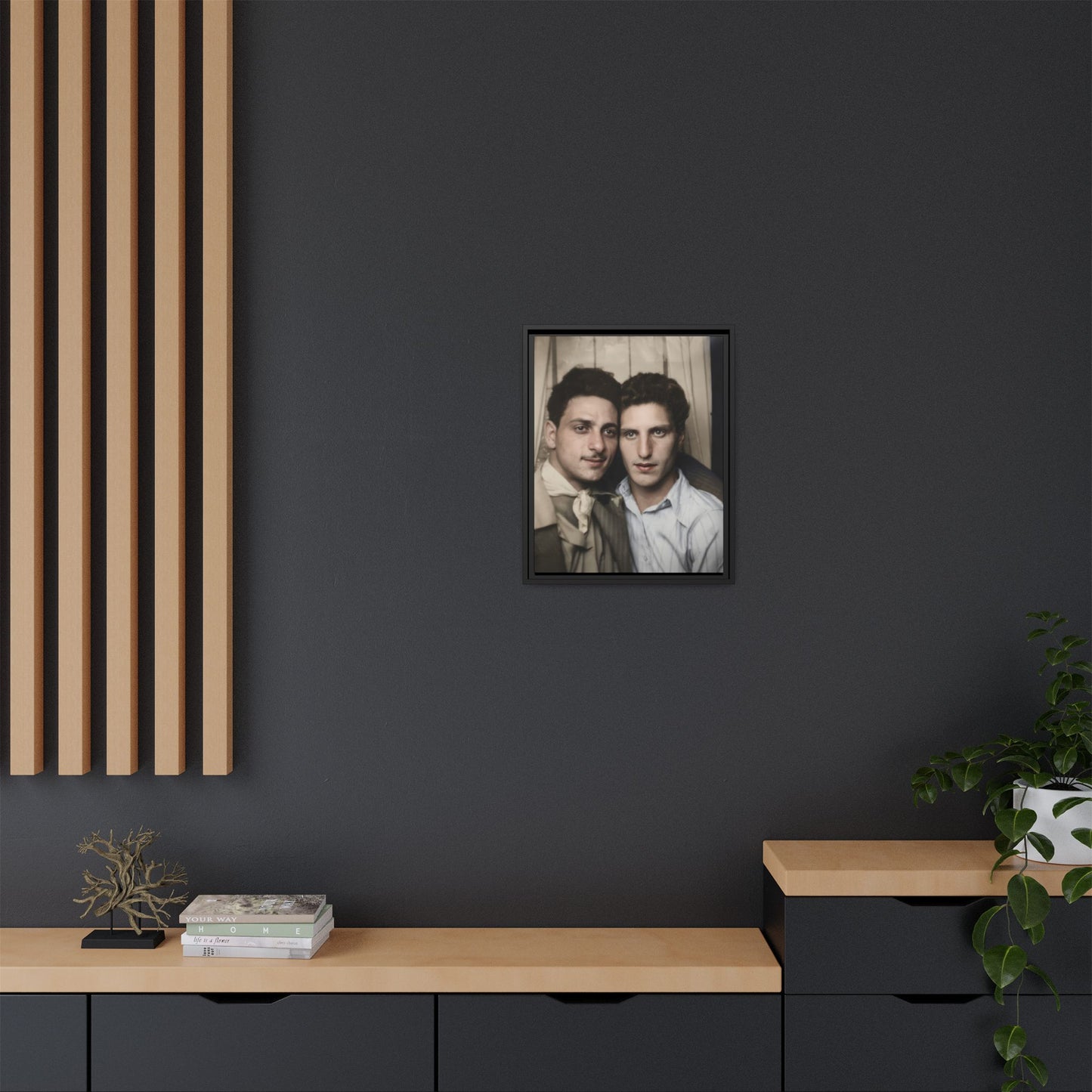 paire 029 | Framed Vintage Photo - Matte Canvas