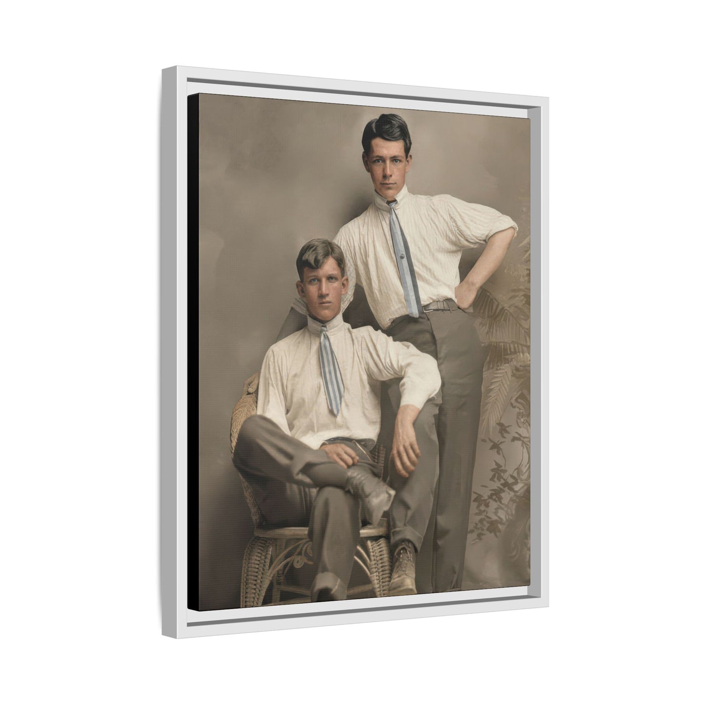 paire 101 | Framed Vintage Photo - Matte Canvas