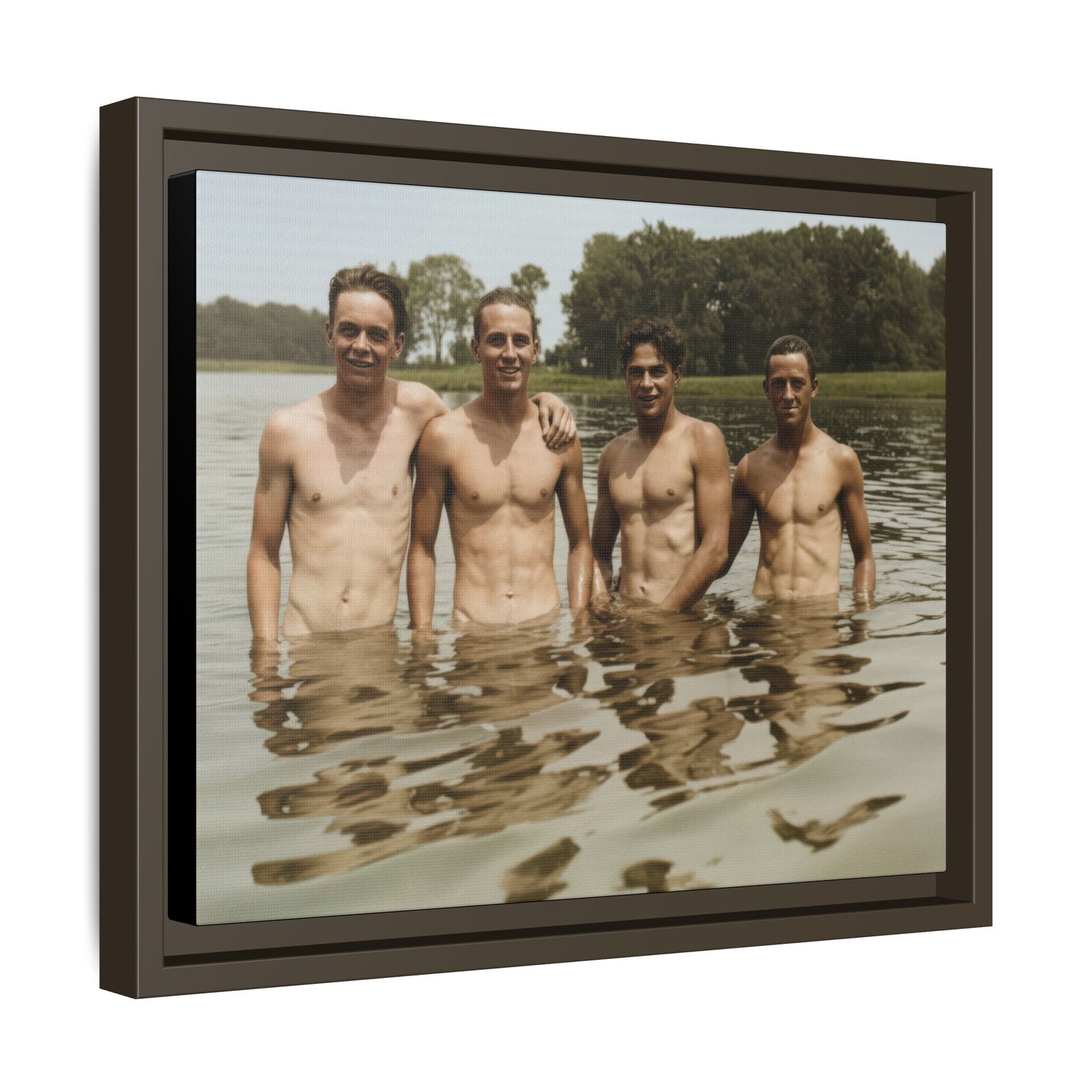 nager 001 | Framed Vintage Photo - Matte Canvas