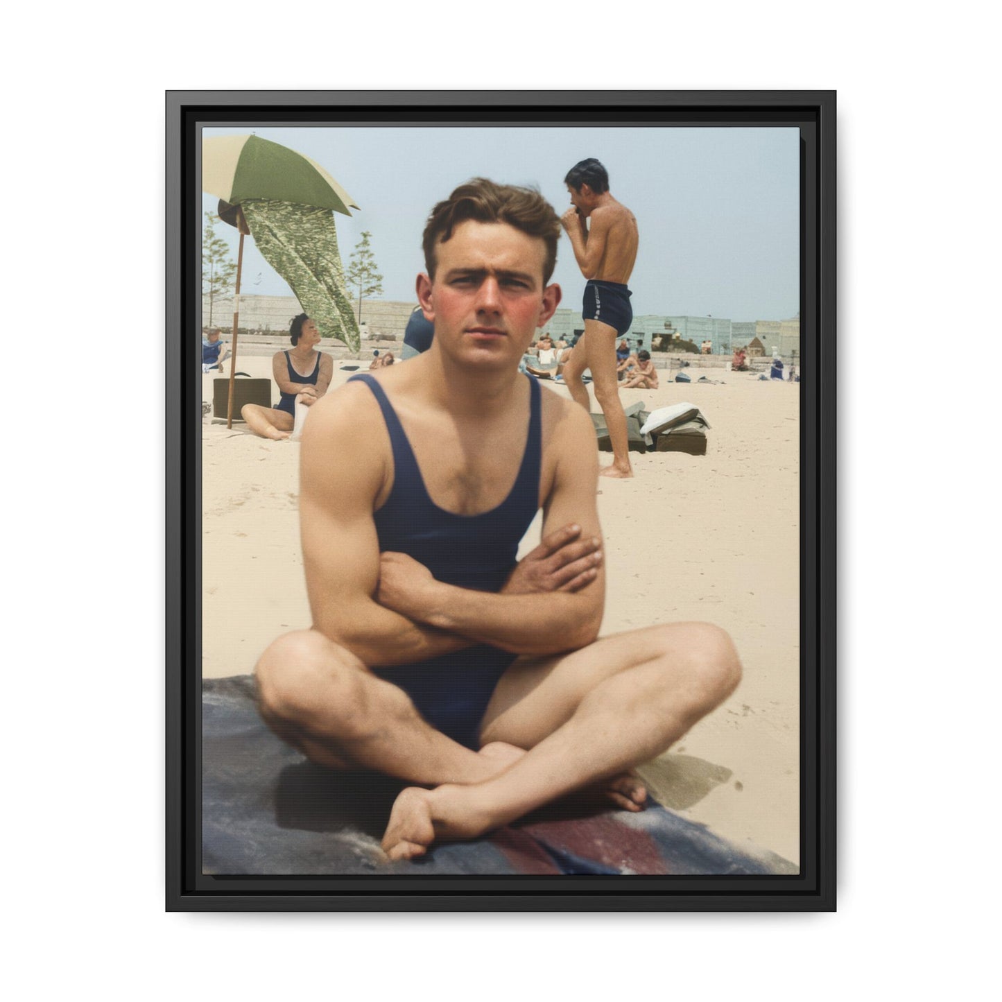 nager 047 | Framed Vintage Photo - Matte Canvas