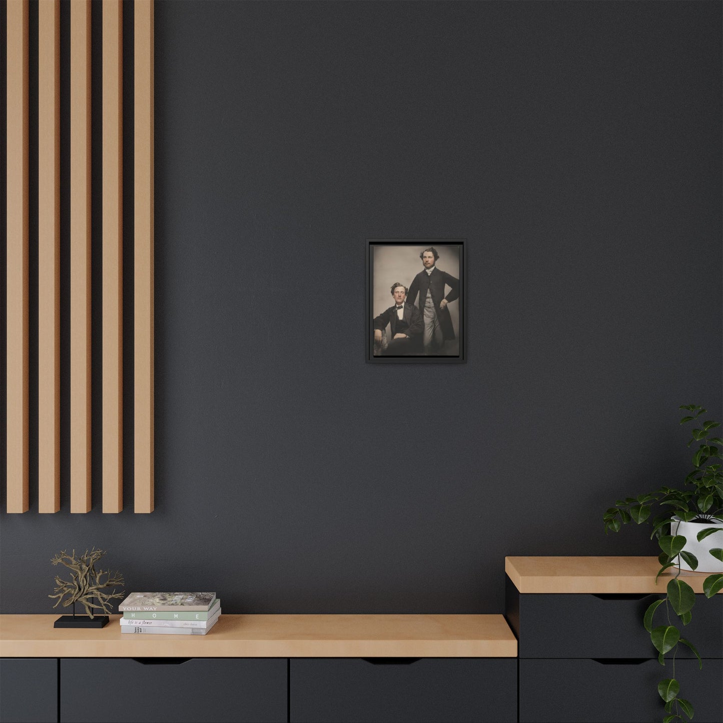 paire 125 | Framed Vintage Photo - Matte Canvas