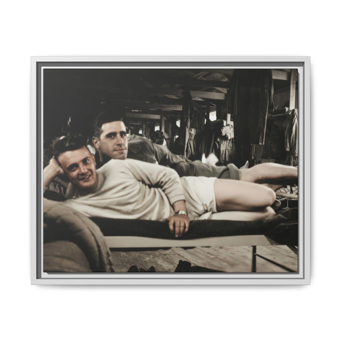 paire 060 | Framed Vintage Photo - Matte Canvas