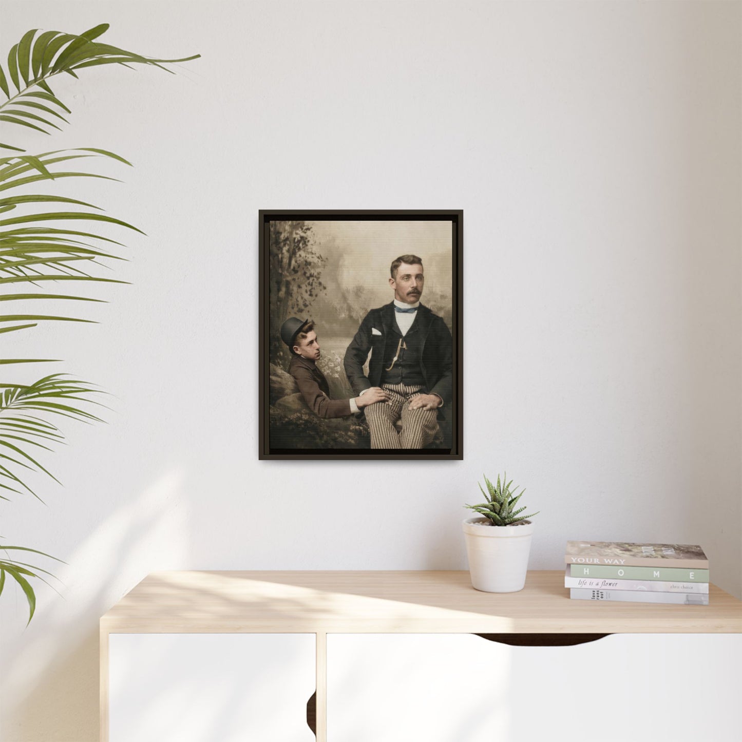 paire 100 | Framed Vintage Photo - Matte Canvas